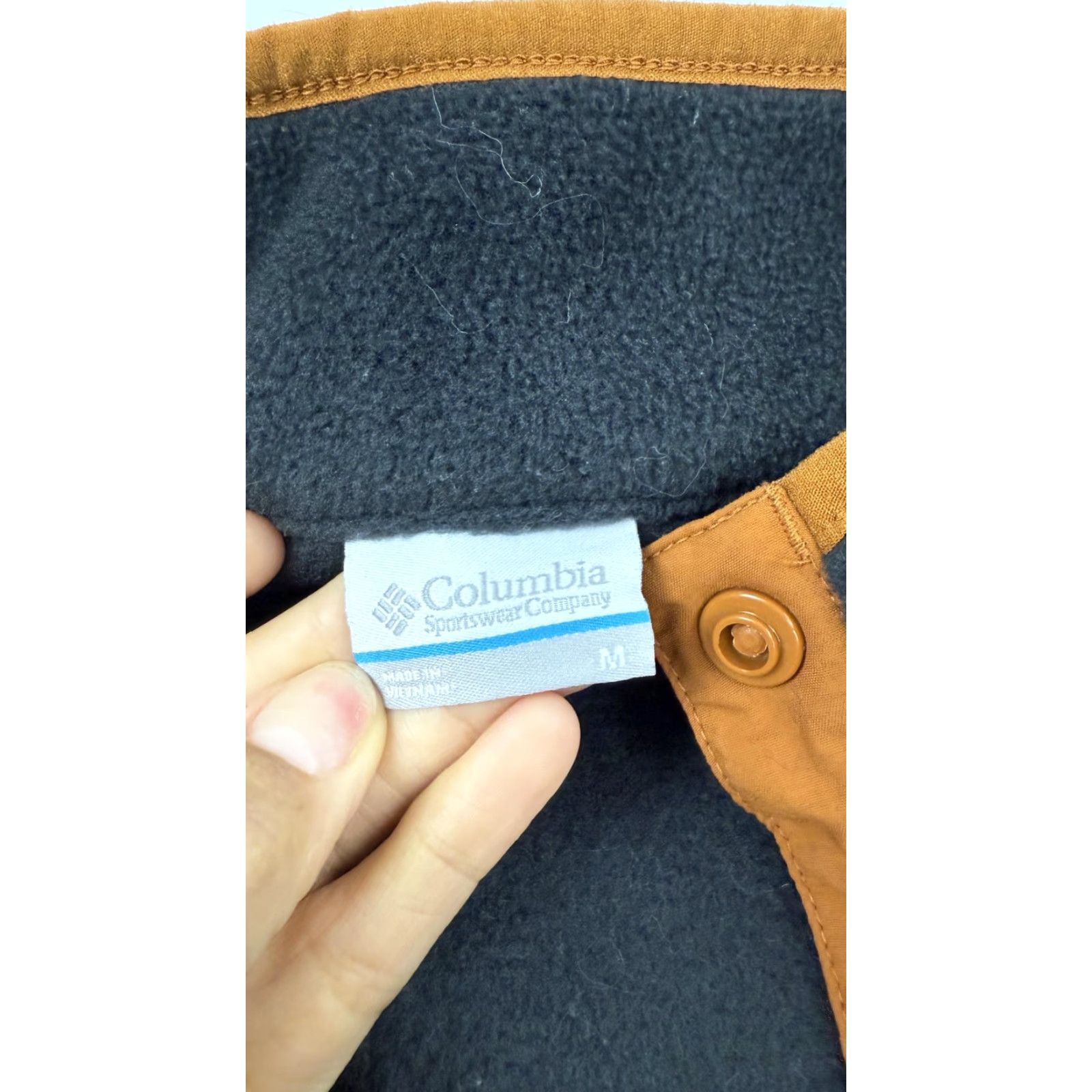 Layer 8 Columbia Pullover Womens Medium Fleece Snap Neck Outdoors Hiking Cozy Warm Layer Size M / US 6-8 / IT 42-44 - 4 Thumbnail