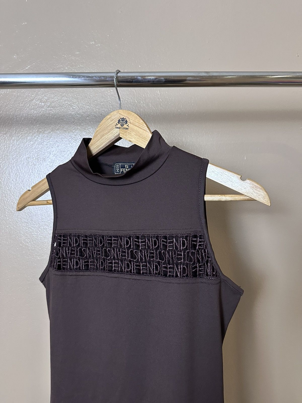 Fendi × Vintage Fendi Mini Dress Size L / US 10 / IT 46 - 2 Thumbnail