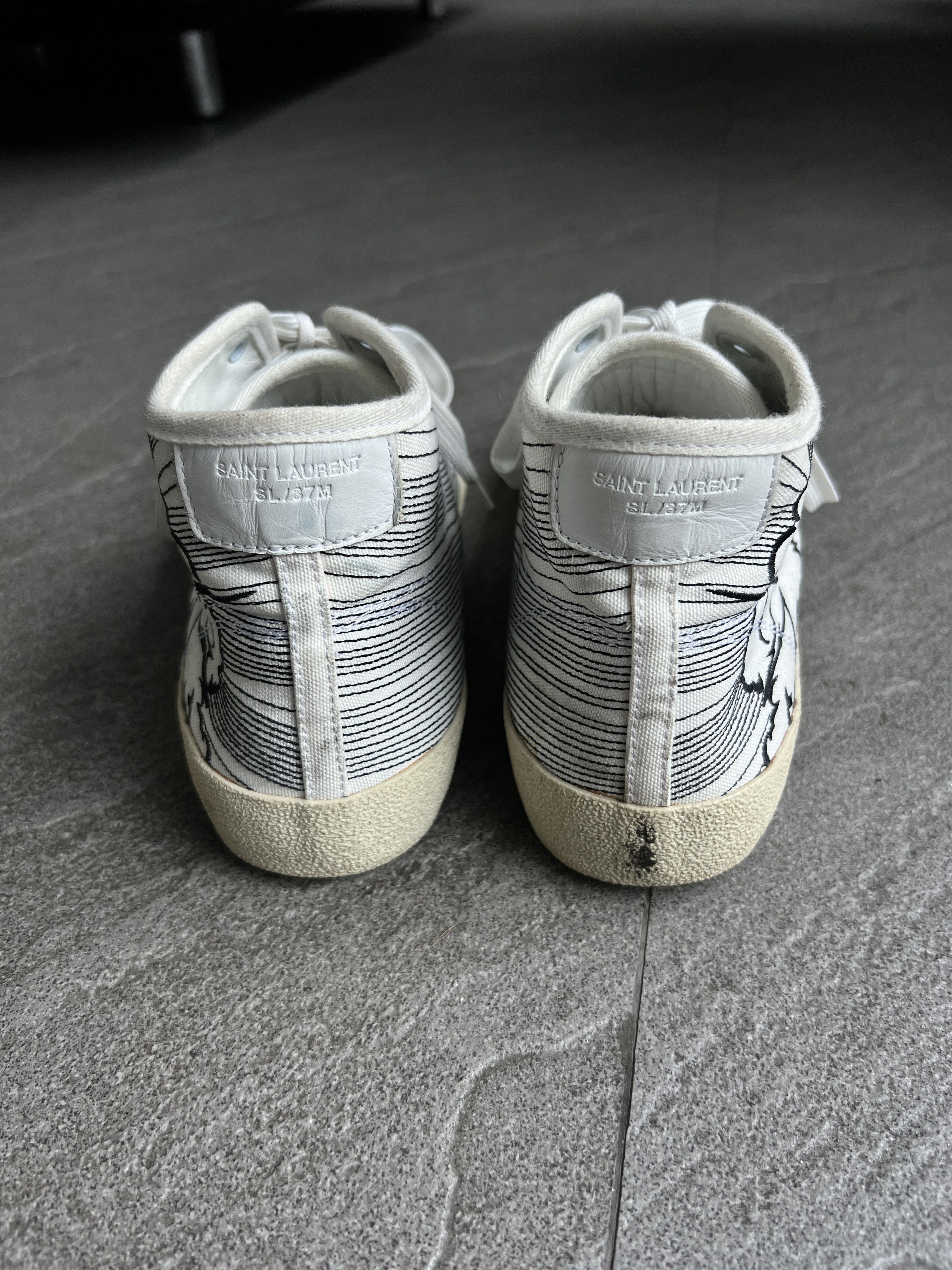 Saint Laurent Paris Floral Canvas High Tops EU41 main image 5