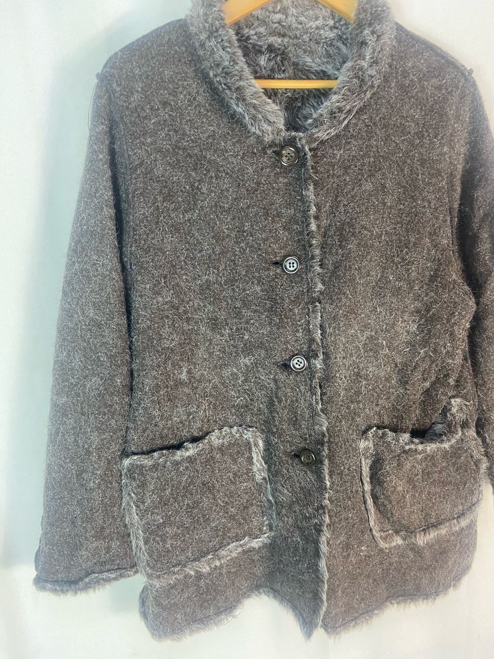 Other Unisex 🔥Unbrand reversible fur button up jacket Size US M / EU 48-50 / 2 - 6 Thumbnail