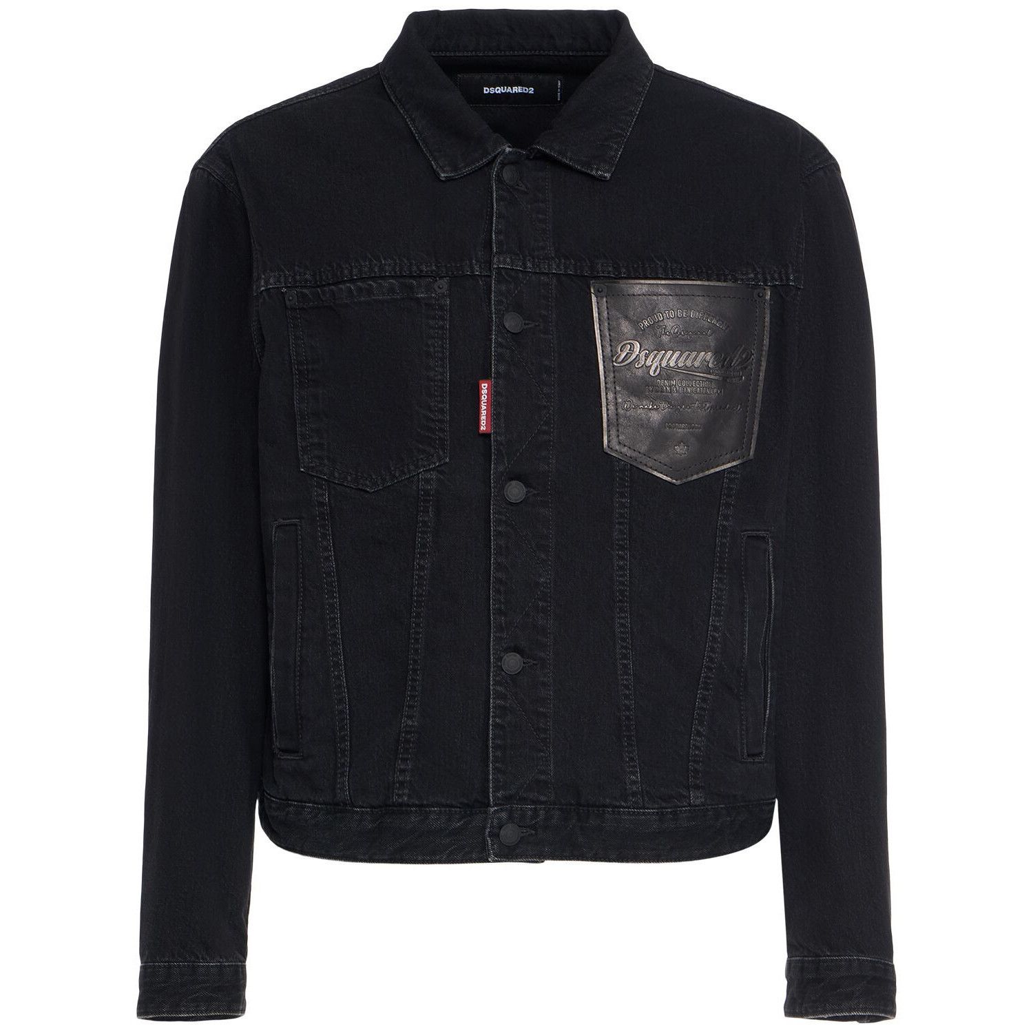 Dsquared2 DSQUARED2 Black Denim Jacket New & Authentic (Men's size:L;) Size US L / EU 52-54 / 3 - 1 Thumbnail