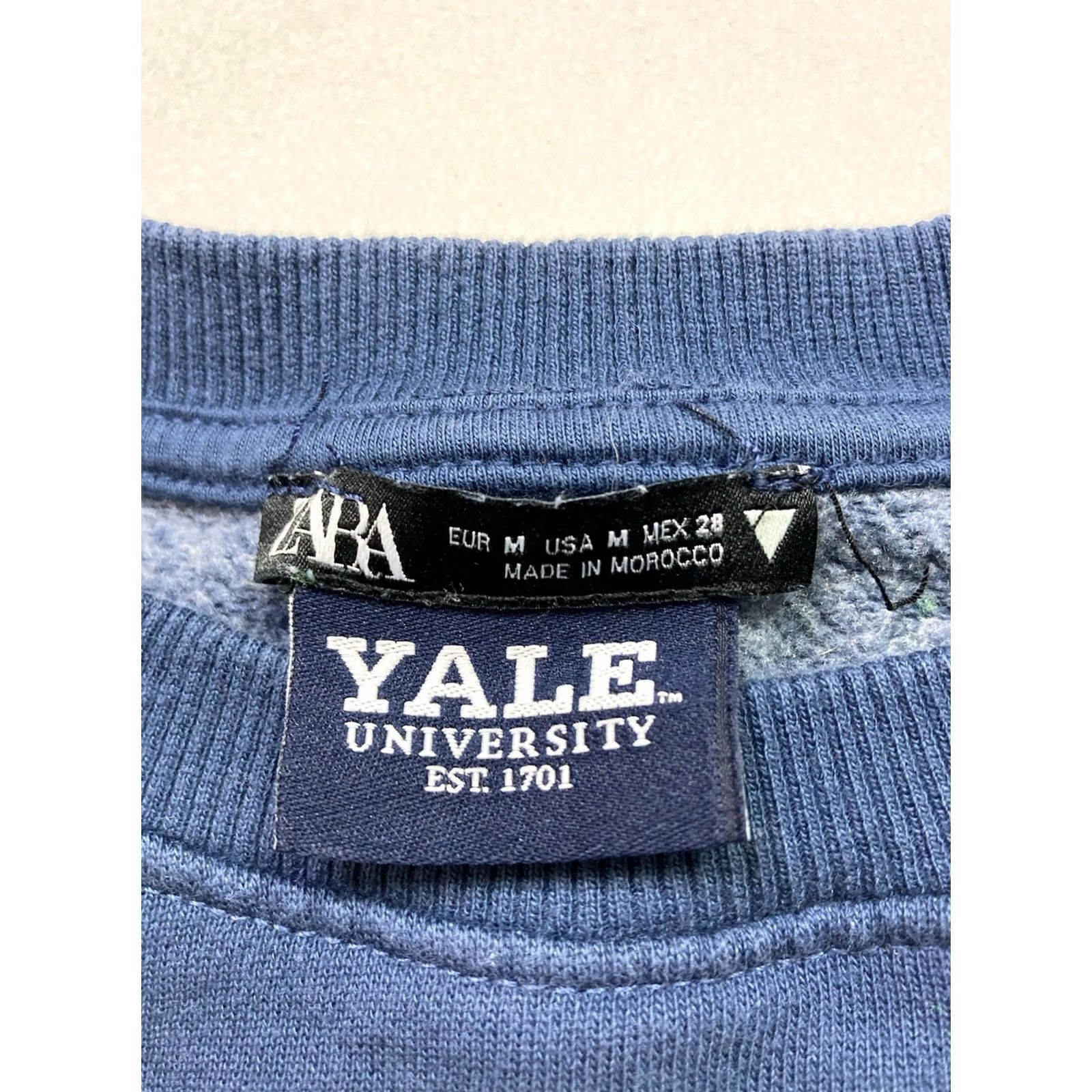 Zara Zara Yale University Graphic Crewneck Sweatshirt Women Medium Blue Size M / US 6-8 / IT 42-44 - 5 Thumbnail