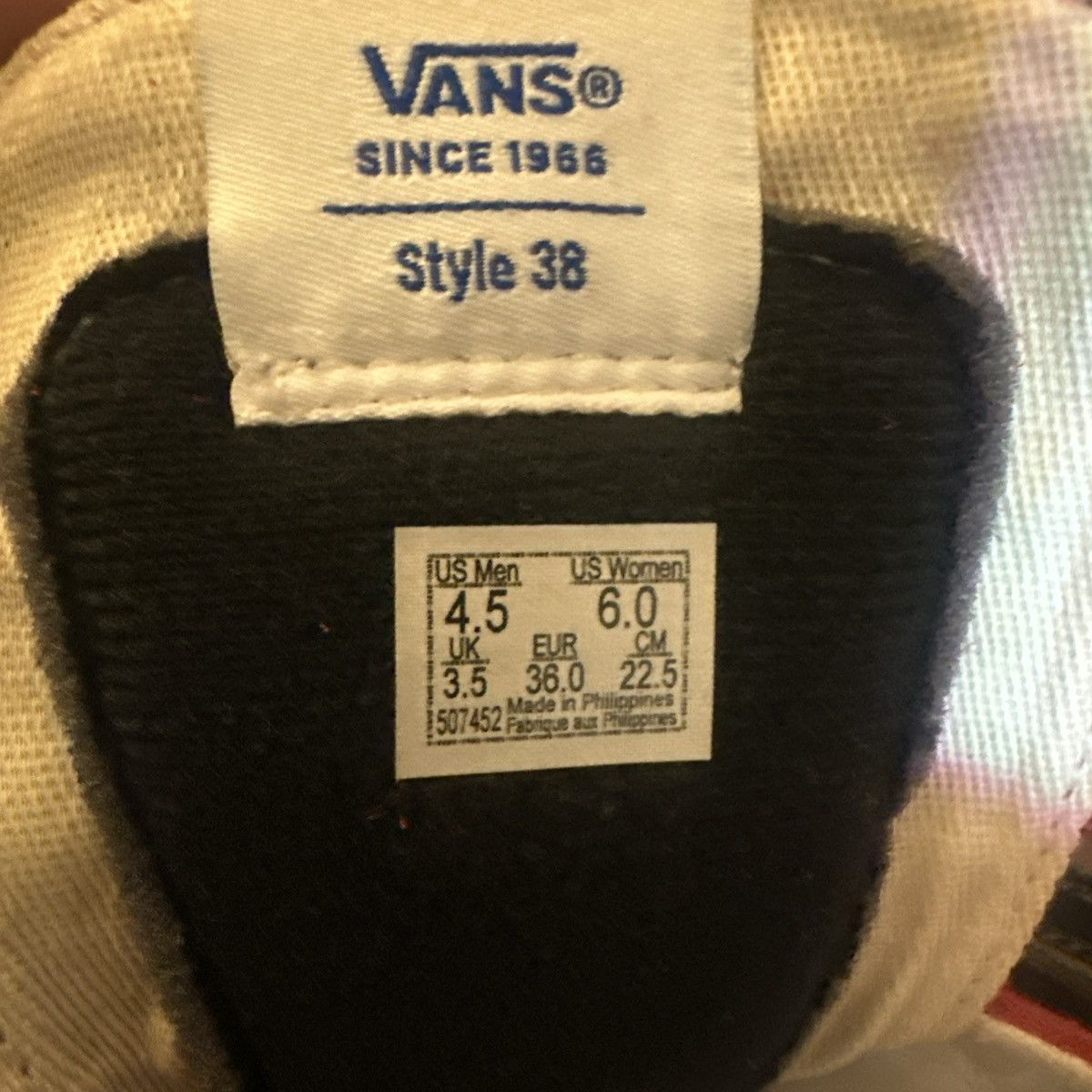 Vans Vans Anaheim SK8-Hi 38 Men’s Shoes Red/White Size M 4.5 (W6) Size US 6 / IT 36 - 5 Thumbnail