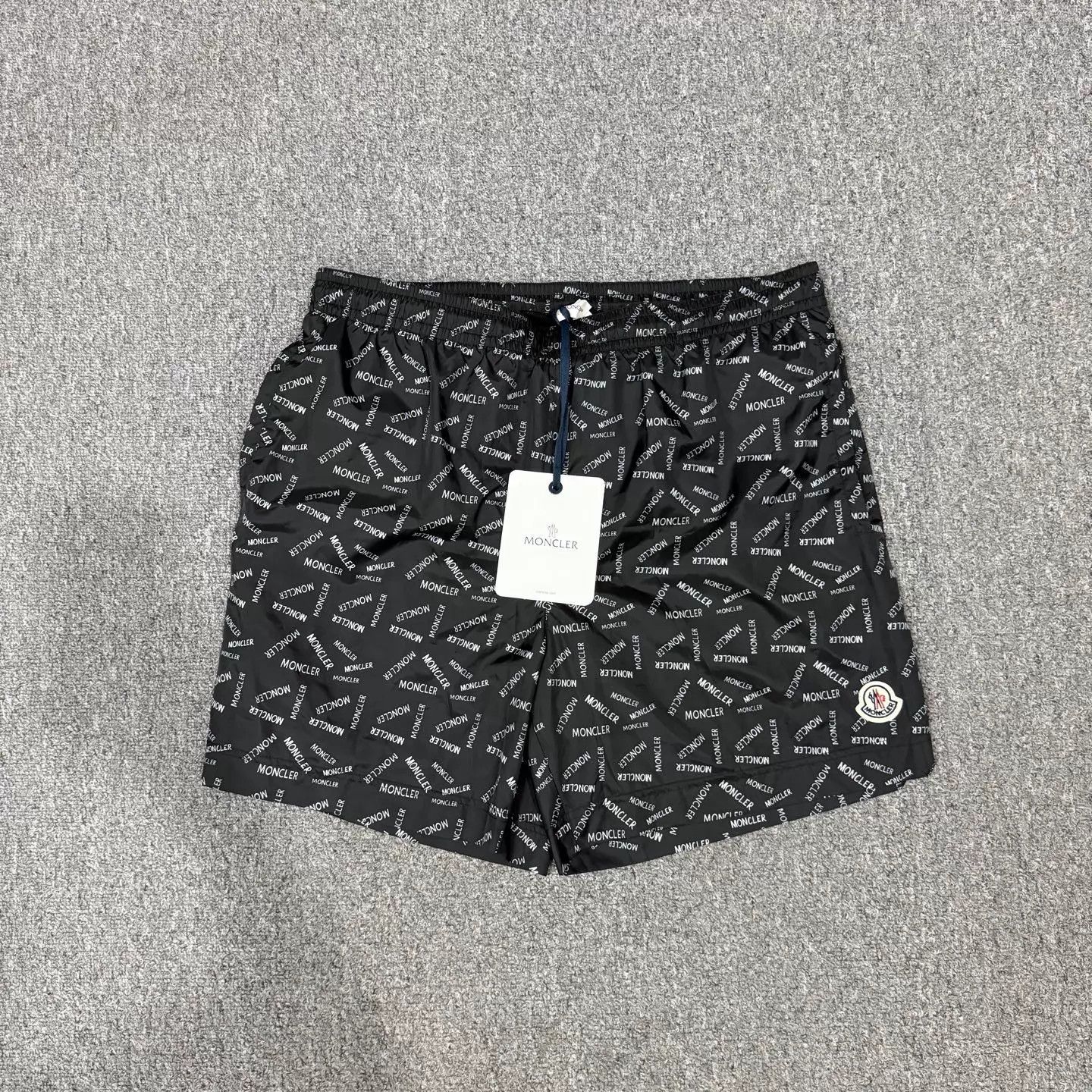 Moncler Moncler Black Nylon All Over Print Shorts XL BNWT Size 30" / US 8 / IT 44 - 1 Thumbnail