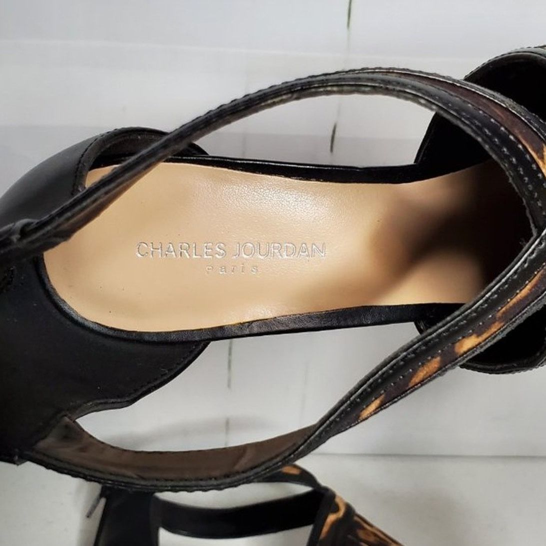 Charles Jourdan Charles Jourdan Paris Amy Leopard Print Peep Toe Heels 9.5 Size US 9.5 / IT 39.5 - 6 Thumbnail