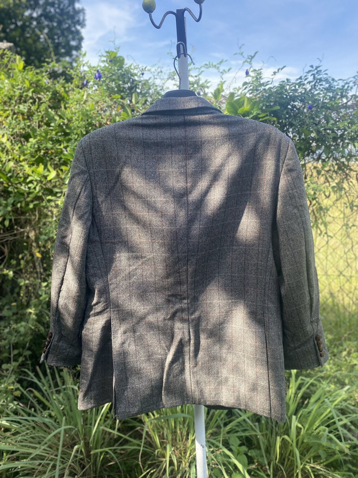 Burberry Rare Vintage Burberry Wool Check Blazer 2-Button Size 38R - 2 Thumbnail