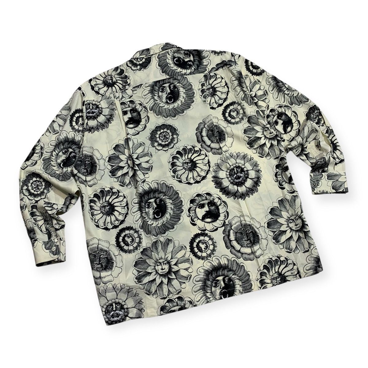 Vintage Vtg 90s Grass Jun Saito Open Collar Ifsix V-keii Lgb Style Size US L / EU 52-54 / 3 - 13 Thumbnail