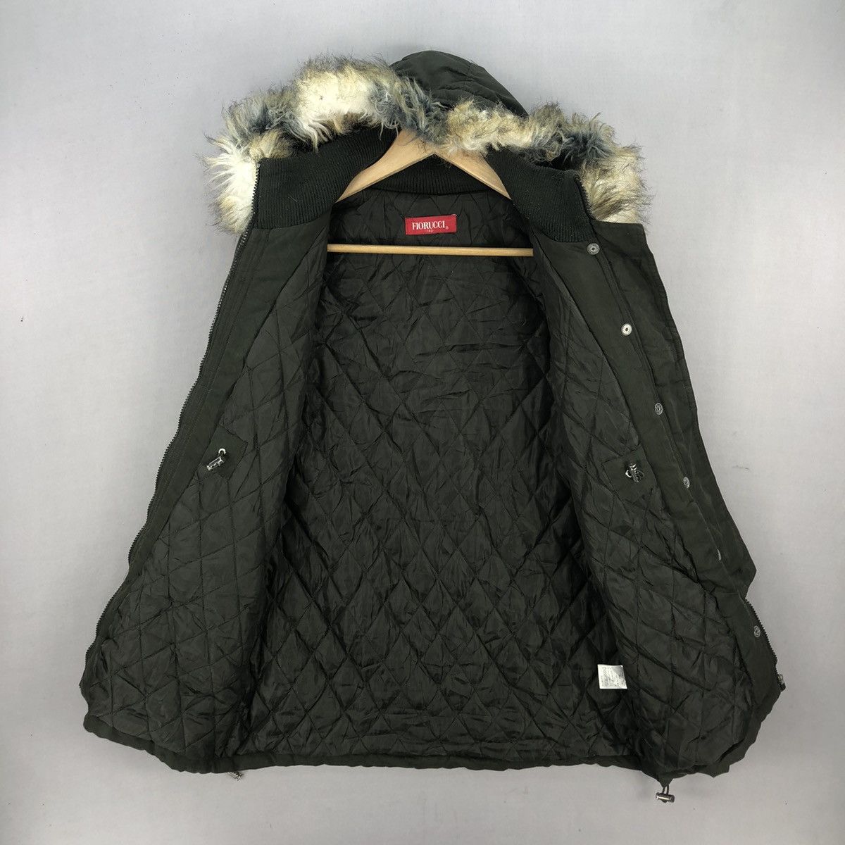 Fiorucci Vintage 00’s Fiorucci Patches Faux Fur Parka Size US XS / EU 42 / 0 - 5 Thumbnail