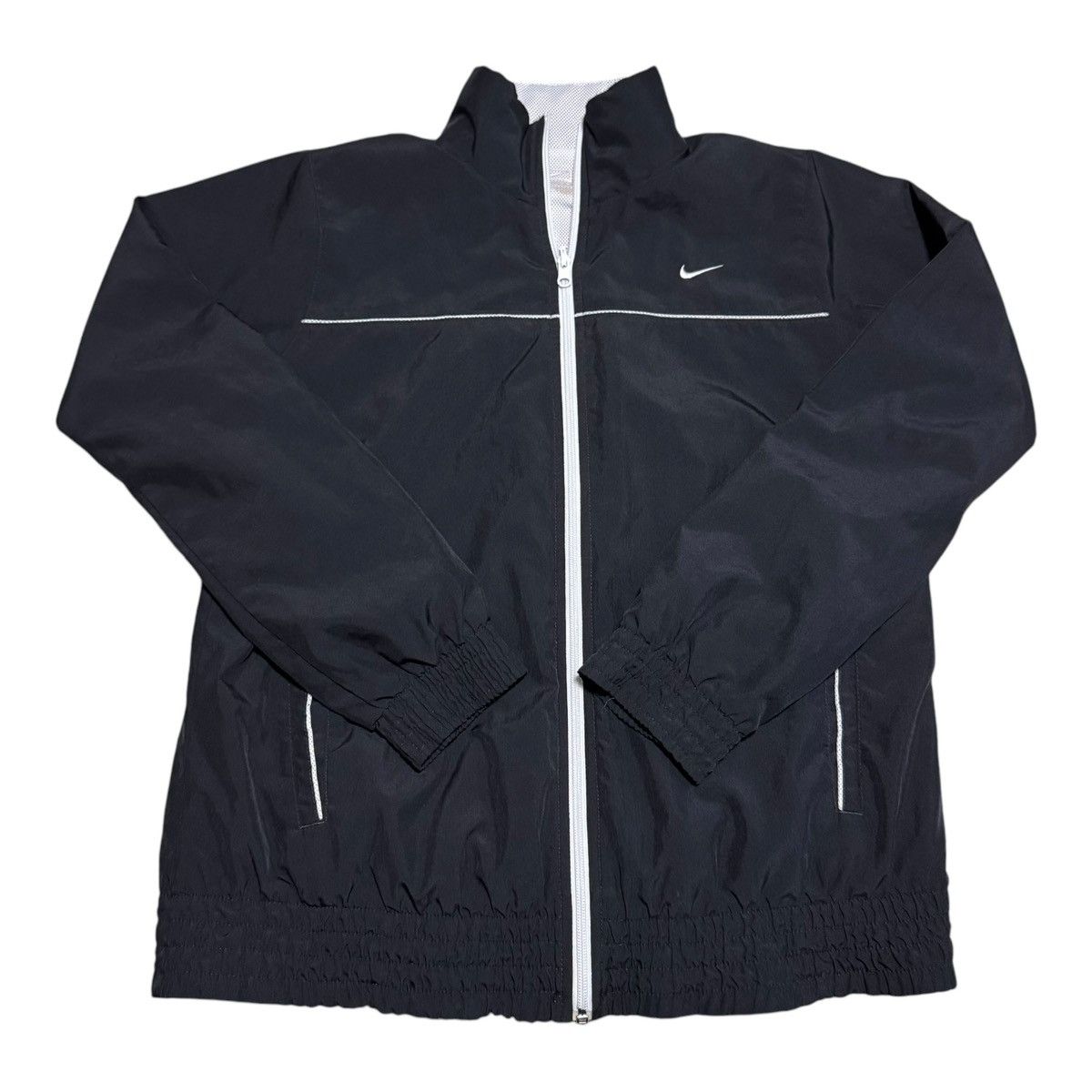 Nike Nike Black Swoosh Full Zip Track Windbreaker Jacket Adult L Size US L / EU 52-54 / 3 - 1 Thumbnail