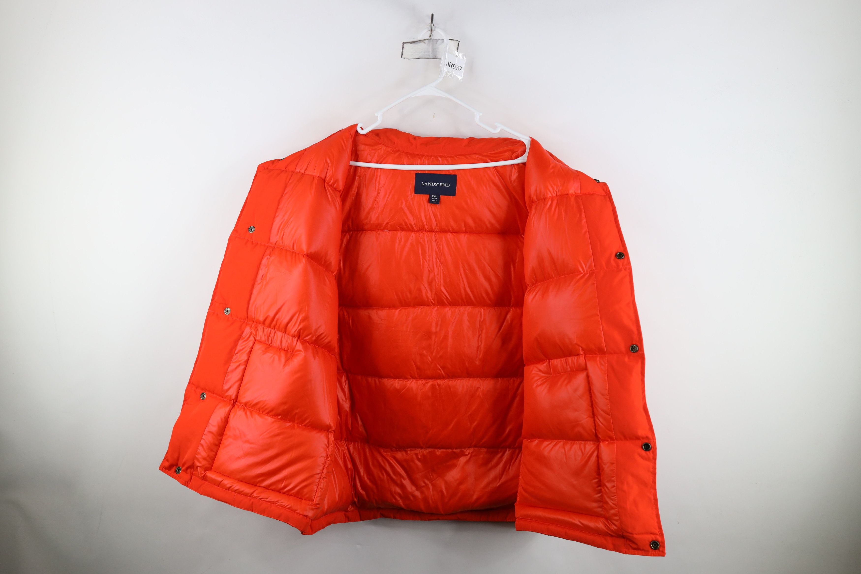 Lands' End Vintage Lands End Duck Down Puffer Vest Jacket Orange Size US XXL / EU 58 / 5 - 8 Thumbnail
