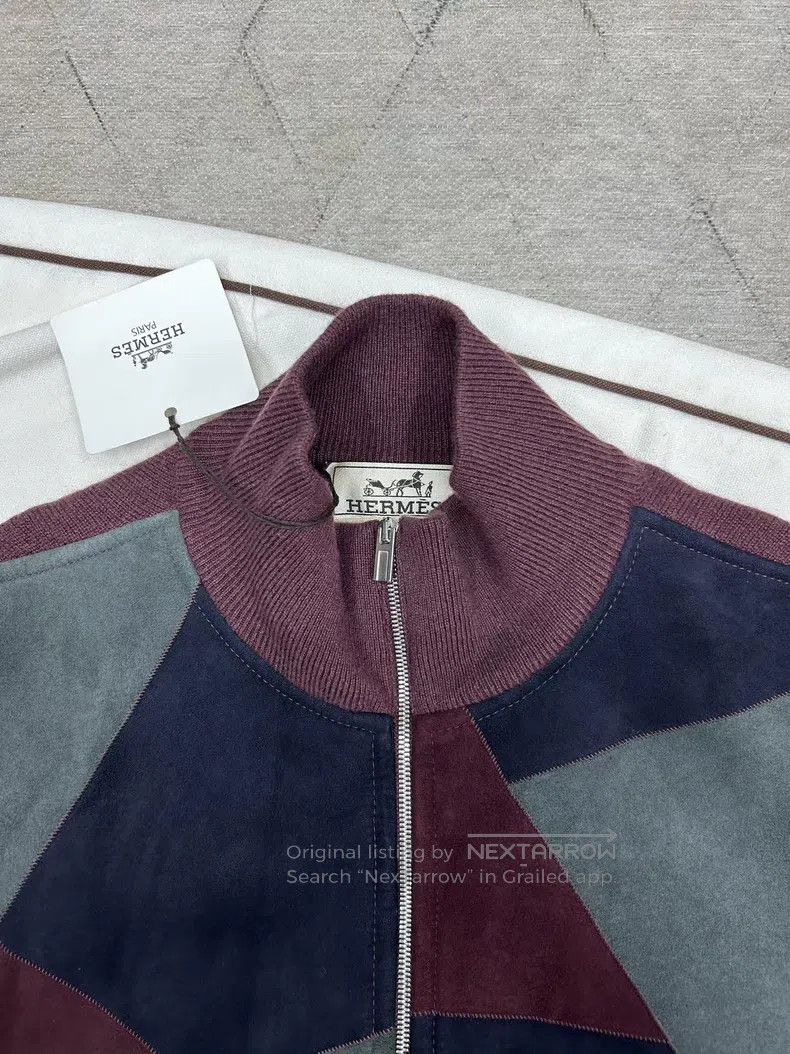 Hermes Hermes Suede Blazer Size US M / EU 48-50 / 2 - 2 Thumbnail