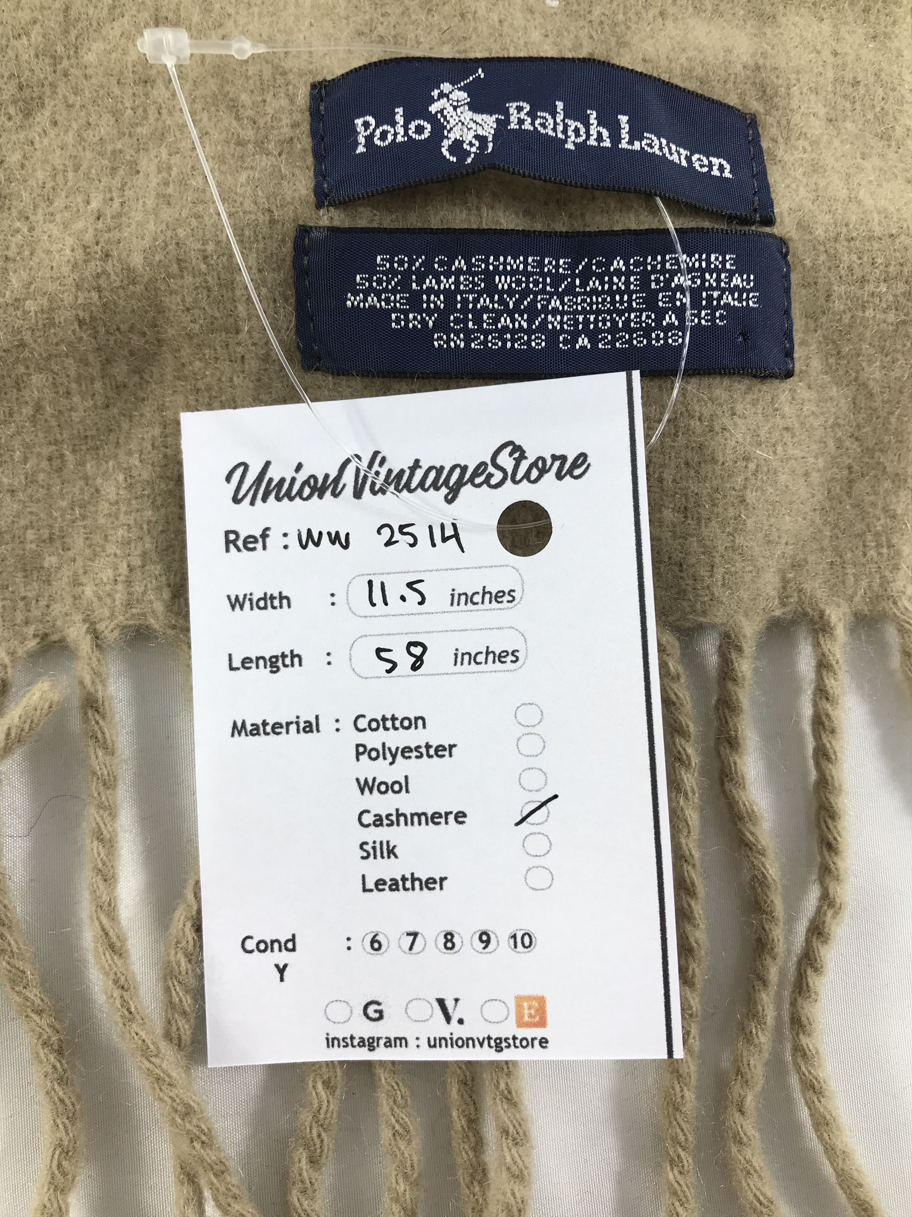 Polo Ralph Lauren × Vintage Polo Ralph Lauren Scarf / Muffler / Neckwear - WW2514 Size ONE SIZE - 5 Thumbnail