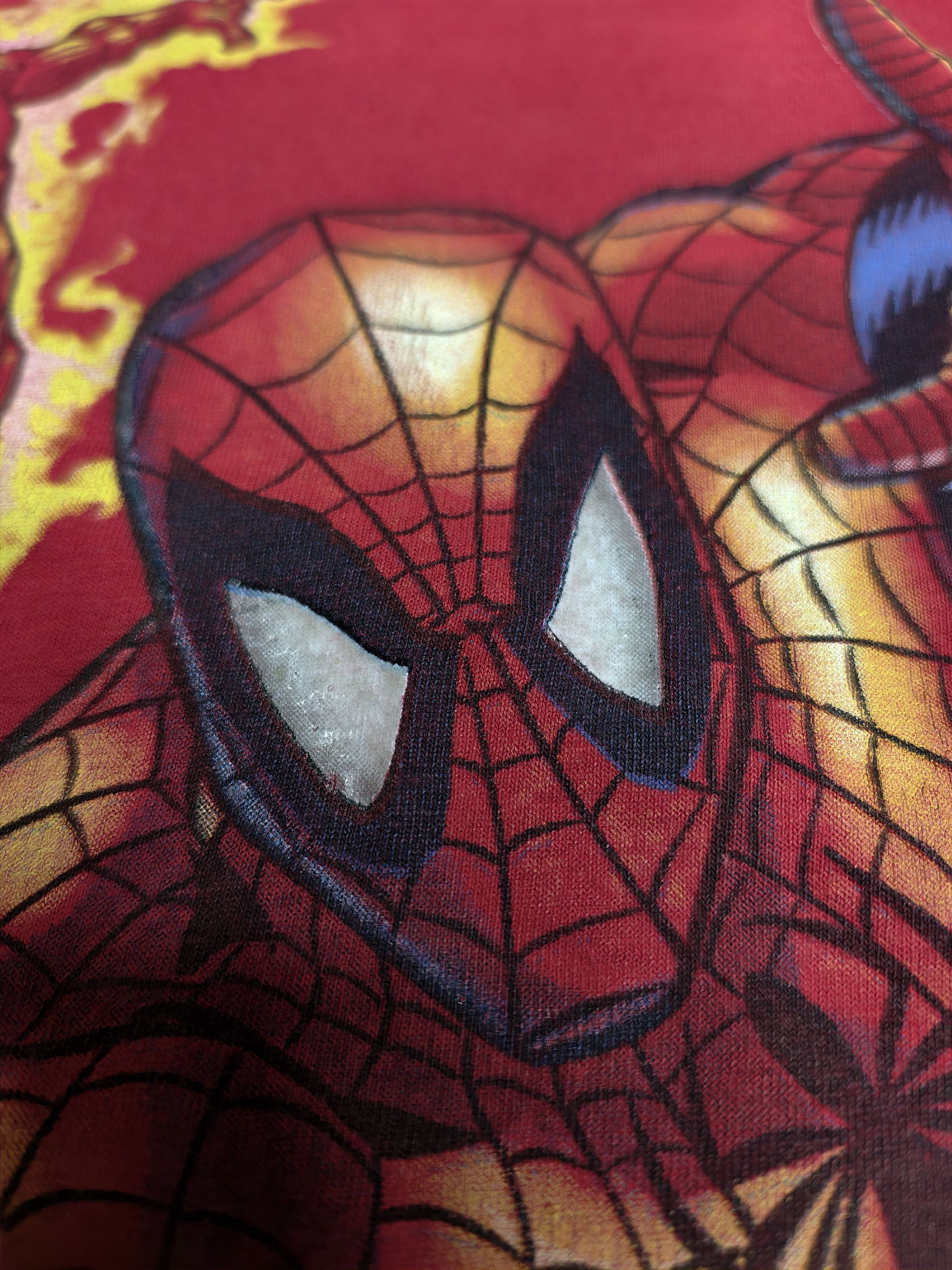 Marvel Comics Vtg Rare Spiderman x Fantastic 4 Size US XL / EU 56 / 4 - 7 Thumbnail