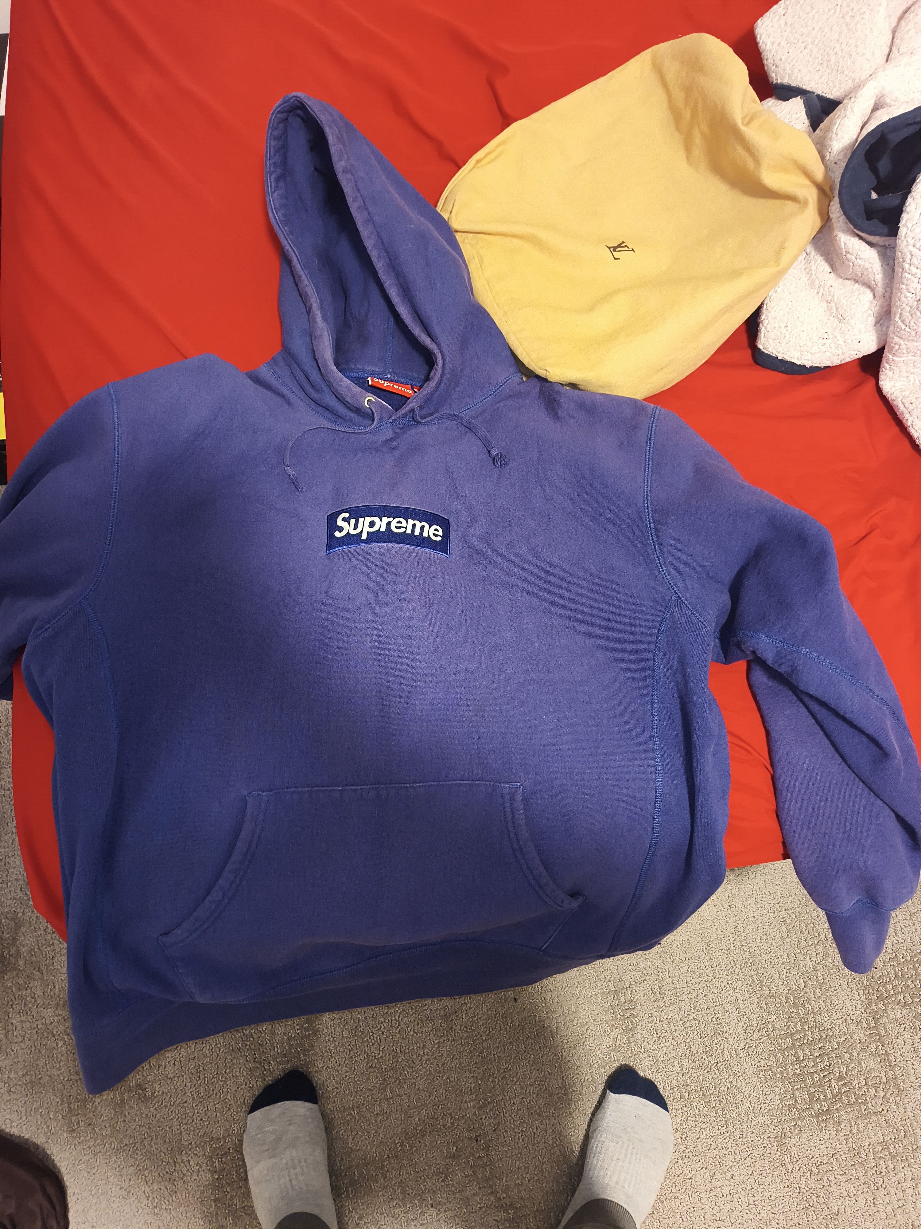 Supreme Supreme box logo hoodie fw21 purple Size US XL / EU 56 / 4 - 1 Thumbnail