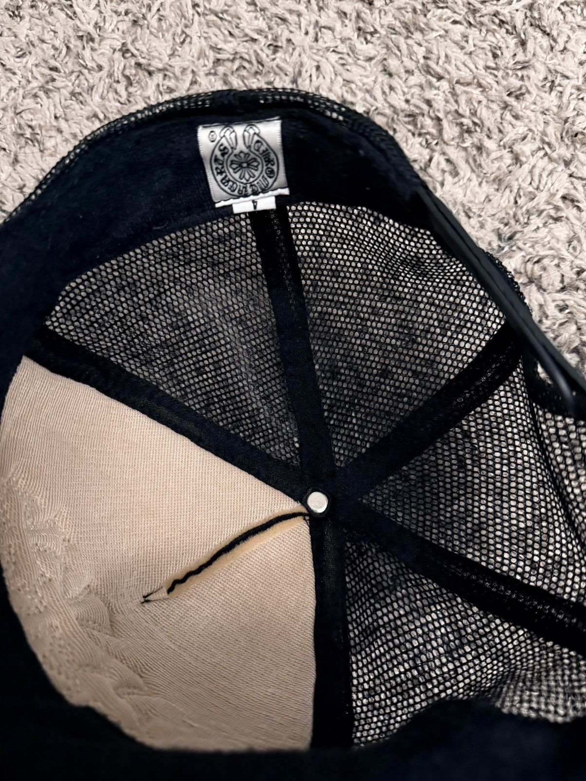Chrome Hearts 2003 Chrome Hearts Cemetery Triple Cross Mesh Trucker Hat Size ONE SIZE - 4 Thumbnail