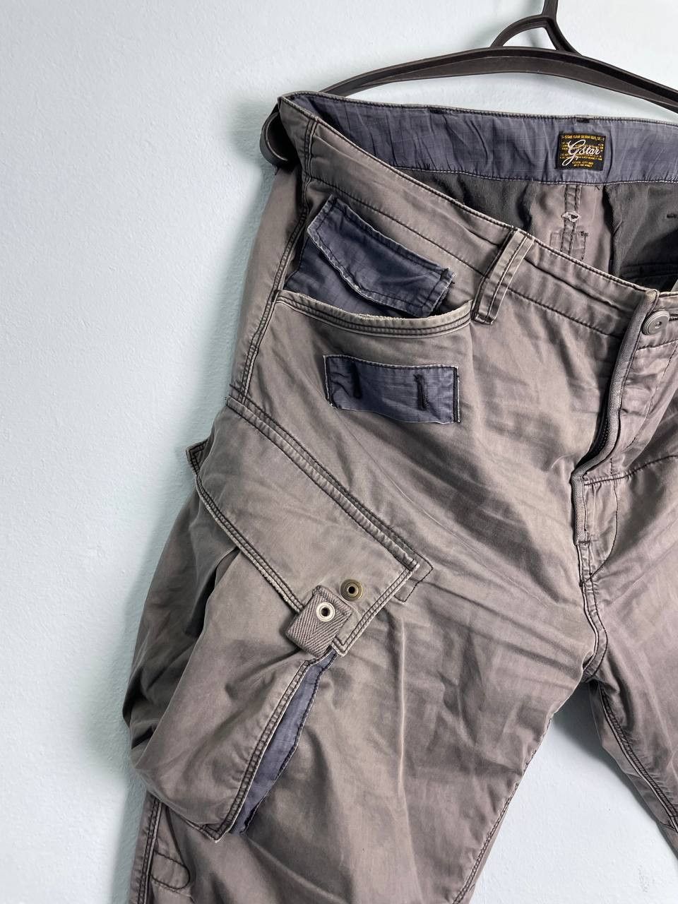 G-Star × Vintage Vintage G Star Raw cargo pants multi pocket Size US 33 - 4 Thumbnail