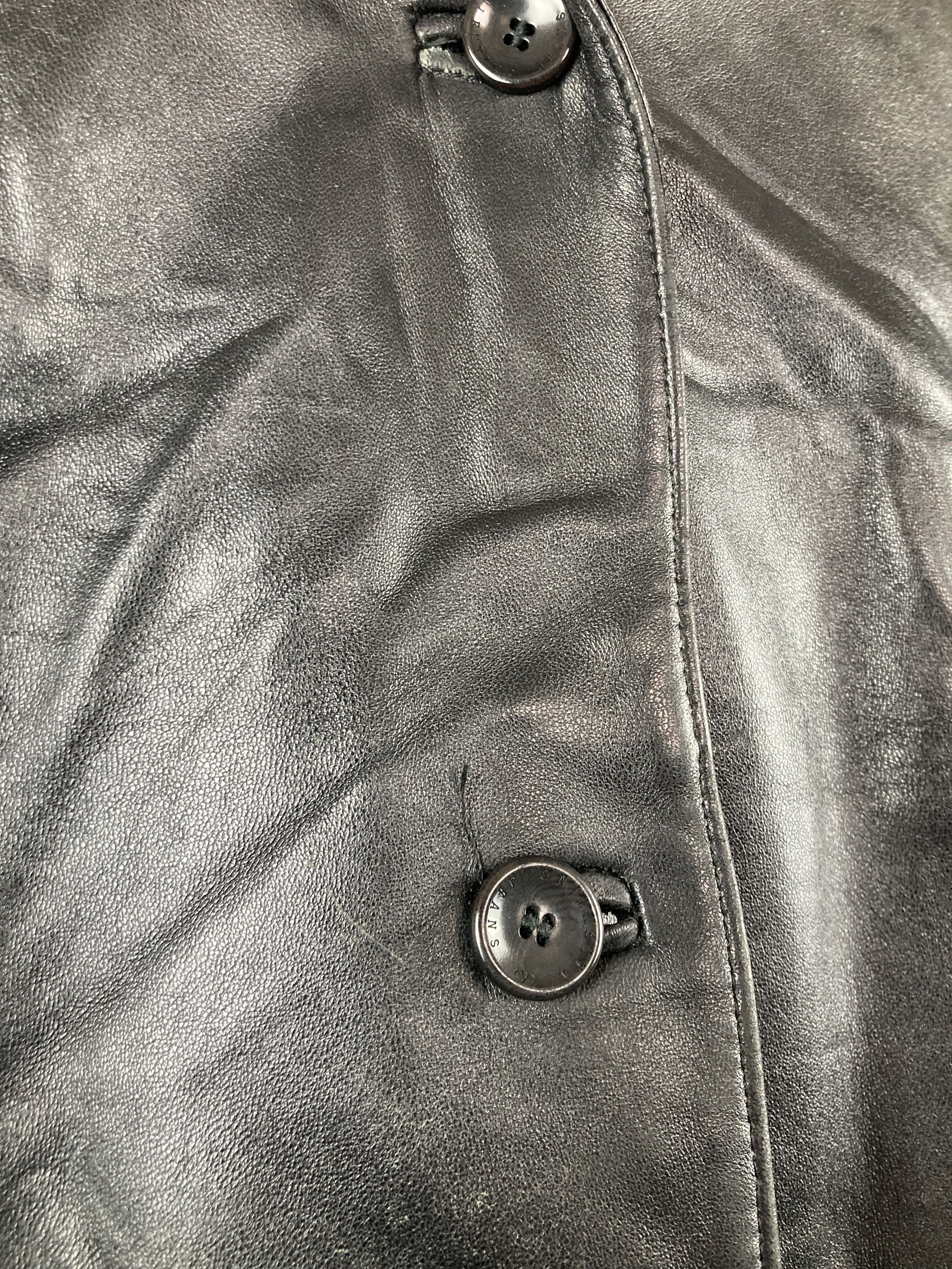 Valentino Vintage Valentino Jeans black avant garde leather jacket Size XL / US 12-14 / IT 48-50 - 13 Thumbnail