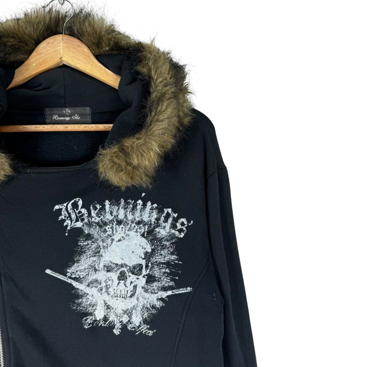 If Six Was Nine ☀️BERNINGS SHO HOODIE FUR SKULL SWEATSHIRT Size US L / EU 52-54 / 3 - 4 Thumbnail