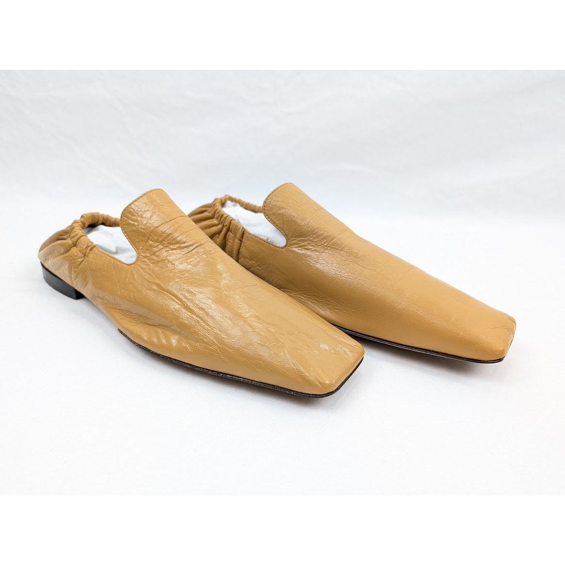 Bottega Veneta o1rshd1 Q:2 / Rubber Sole / Leather Crunch Lux Shoes Sahara Size US 8.5 / EU 41-42 - 17 Thumbnail