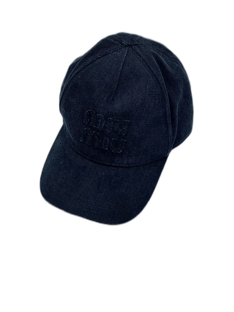 Miu Miu MiuMiu gray black patch logo baseball cap Size ONE SIZE - 1 Thumbnail