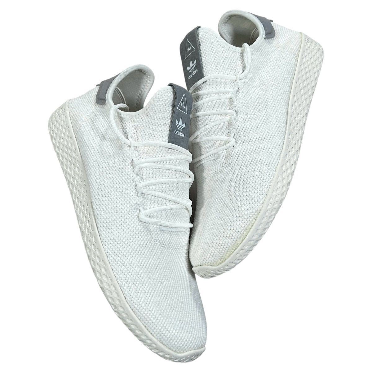 Adidas Adidas Pharrell Tennis HU Grey & White Sneakers Size US 10.5 / EU 43-44 - 1 Thumbnail