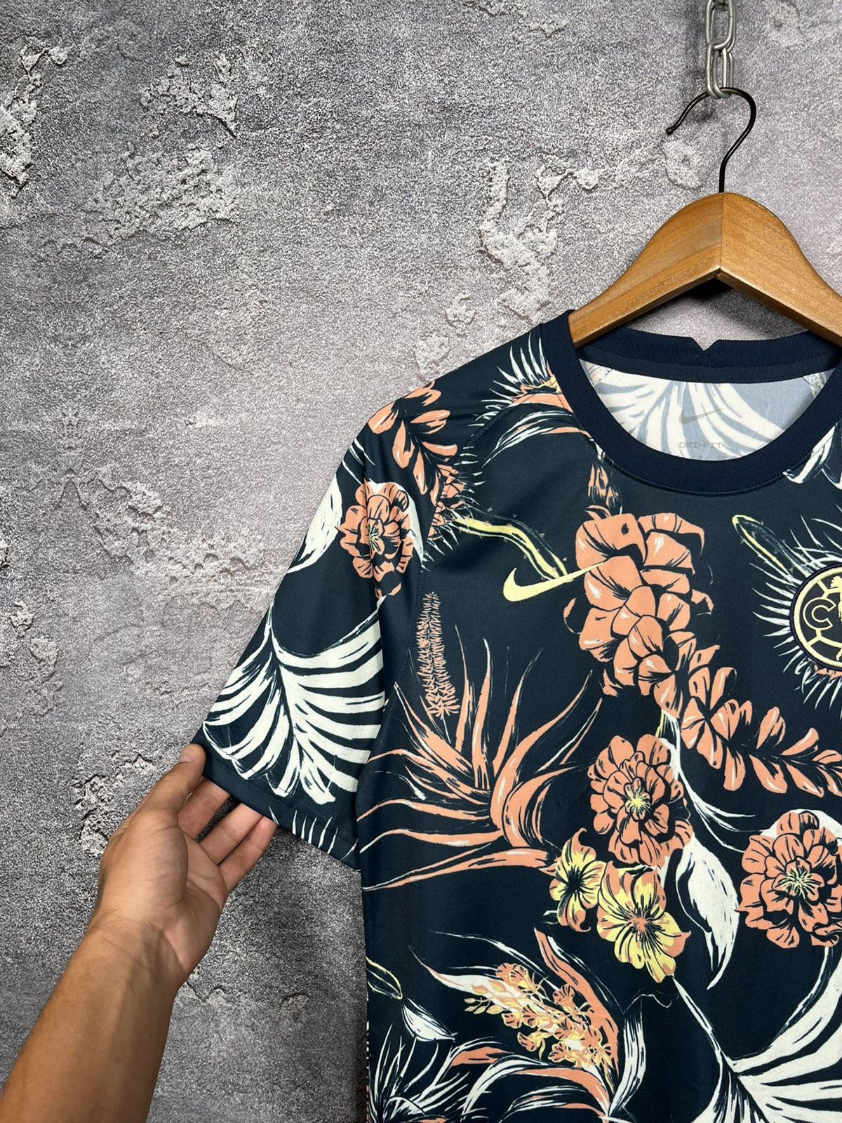 Nike Nike Club America 2021 All Over Floral Print Trainig Jersey Size US S / EU 44-46 / 1 - 4 Thumbnail