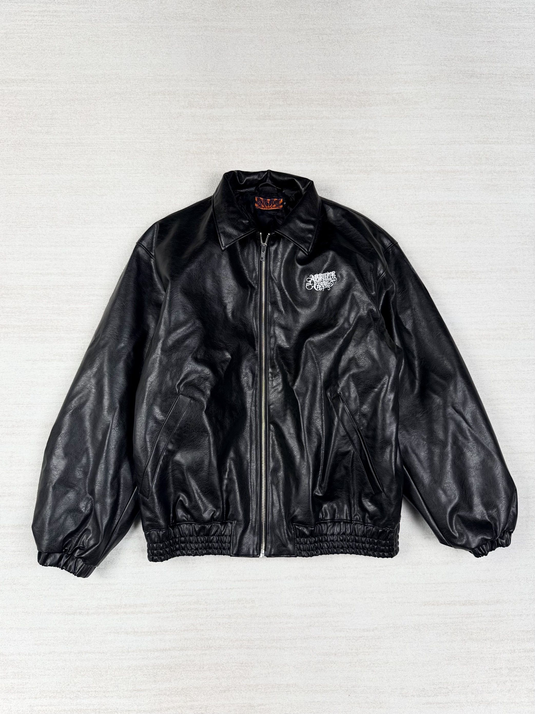Japanese Brand BUDSPOOL ALL DAY - FAUX LEATHER ZIP JACKET Size US S / EU 44-46 / 1 - 2 Thumbnail
