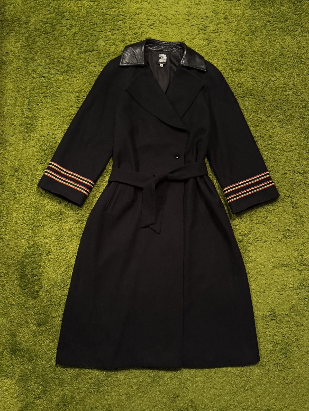 Claude Montana Claude Montana 1980s vintage archive wool belted coat Size S / US 4 / IT 40 - 1 Thumbnail