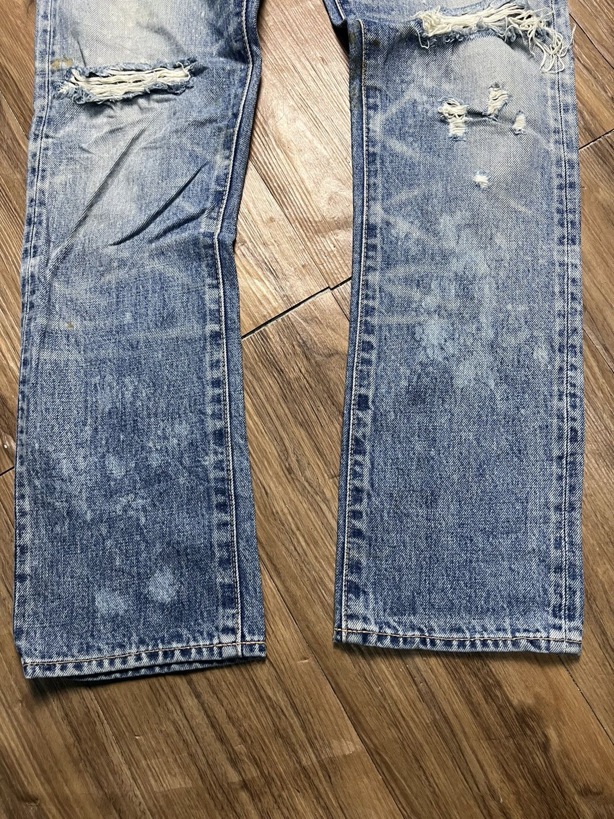 If Six Was Nine RNA Inc. Vintage Destroyed Denim Jeans (41) Size US 29 - 4 Thumbnail