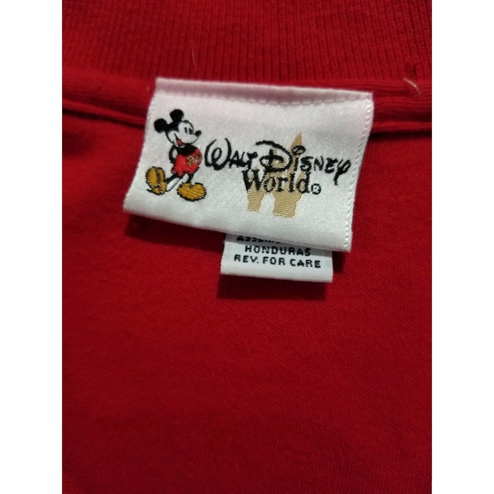 Disney VINTAGE Walt Disney World Mickey Mouse Logo Shirt Mens XL Red Short Sleeve Size US XL / EU 56 / 4 - 4 Thumbnail
