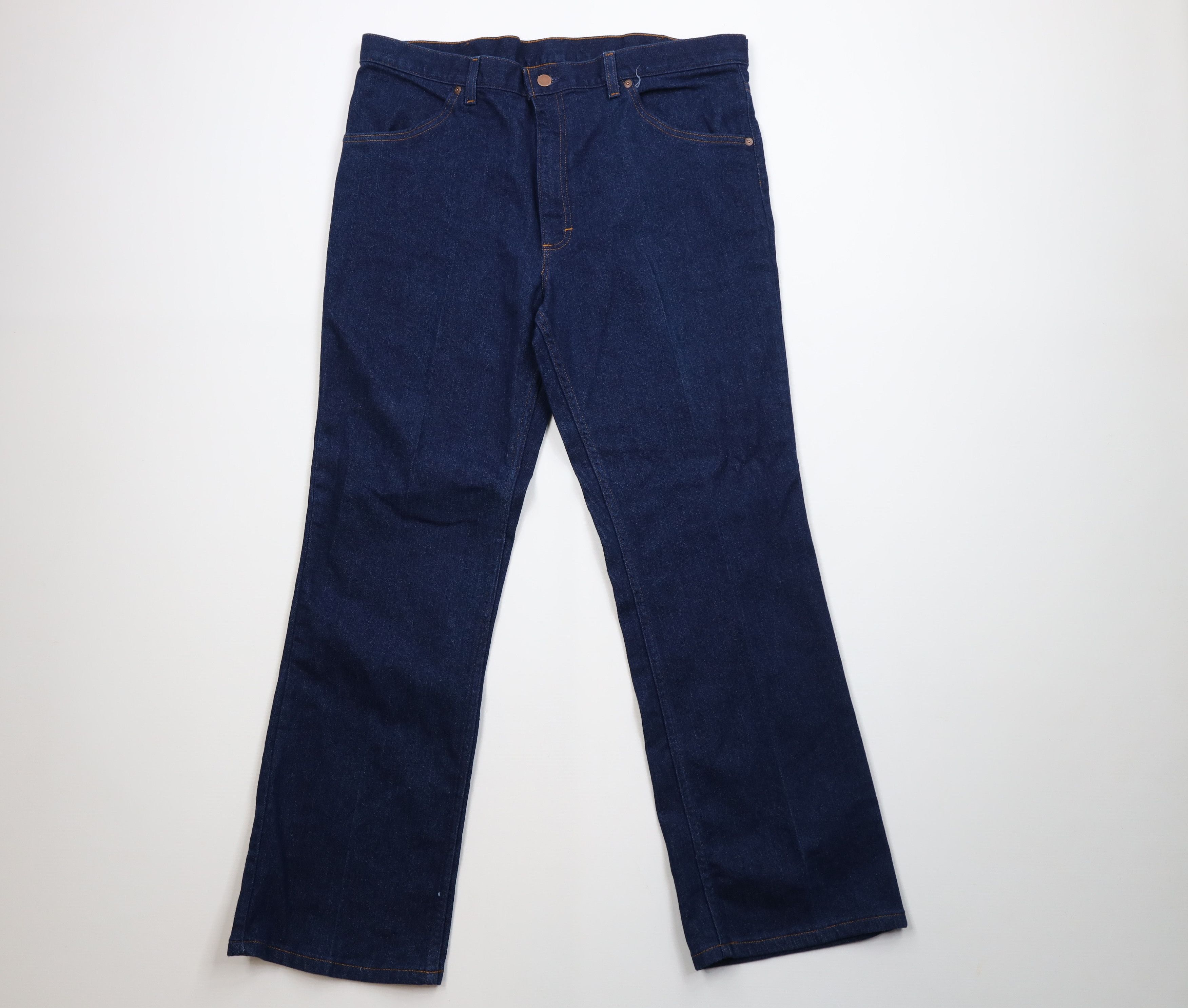 Vintage Vintage 90s Streetwear Stretch Flared Denim Jeans Blue Size US 36 / EU 52 - 1 Thumbnail