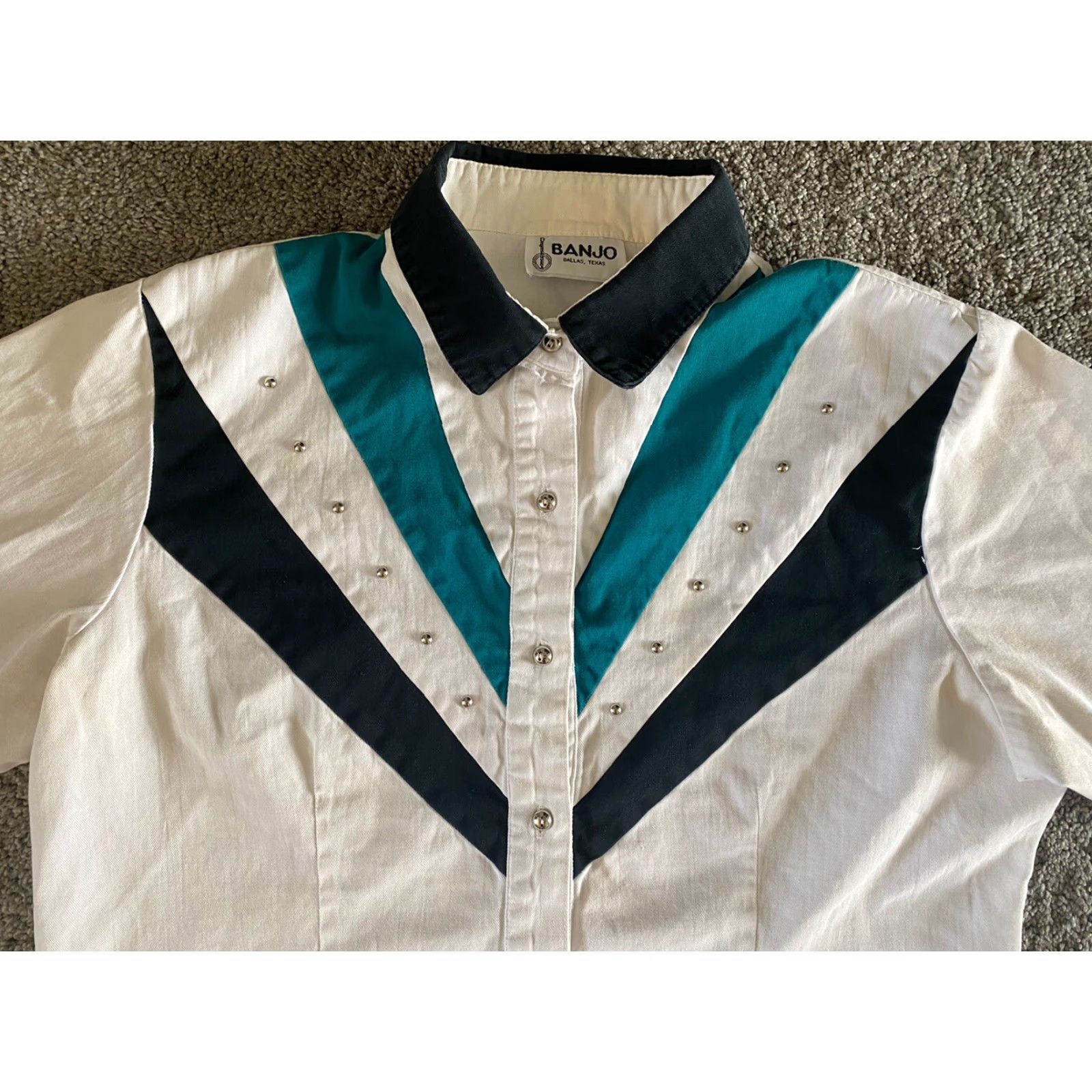 Vintage VINTAGE Banjo Dallas Texas Button Up Shirt Women’s XL Made In USA Western Look Shirt Womens XL Size XL / US 12-14 / IT 48-50 - 7 Thumbnail