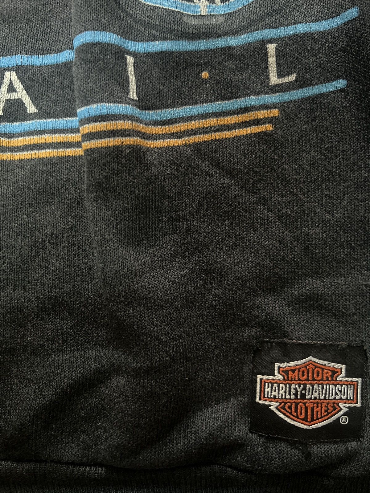 Harley Davidson *RARE* Vintage 80s Harley Davidson SofTail Biker Sweatshirt Size US XL / EU 56 / 4 - 4 Thumbnail