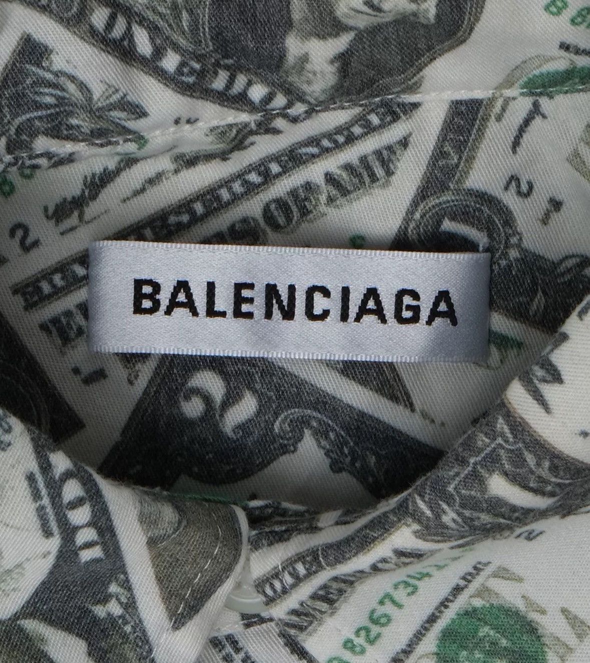 Balenciaga Balenciaga Dollar Bill Shirt 2412-Nextarrow Size US S / EU 44-46 / 1 - 6 Thumbnail