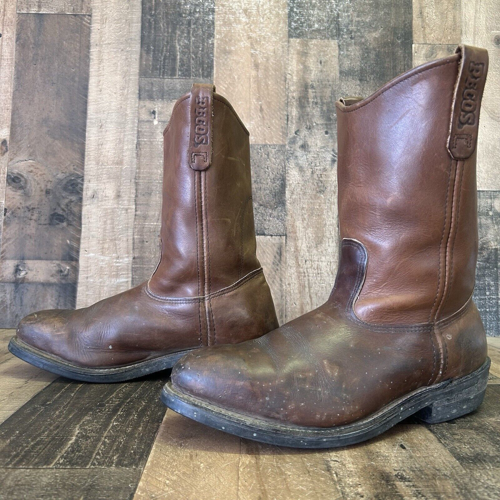 Red Wing 2214 Pecos Steel Toe Pull On Work Boots Mens D