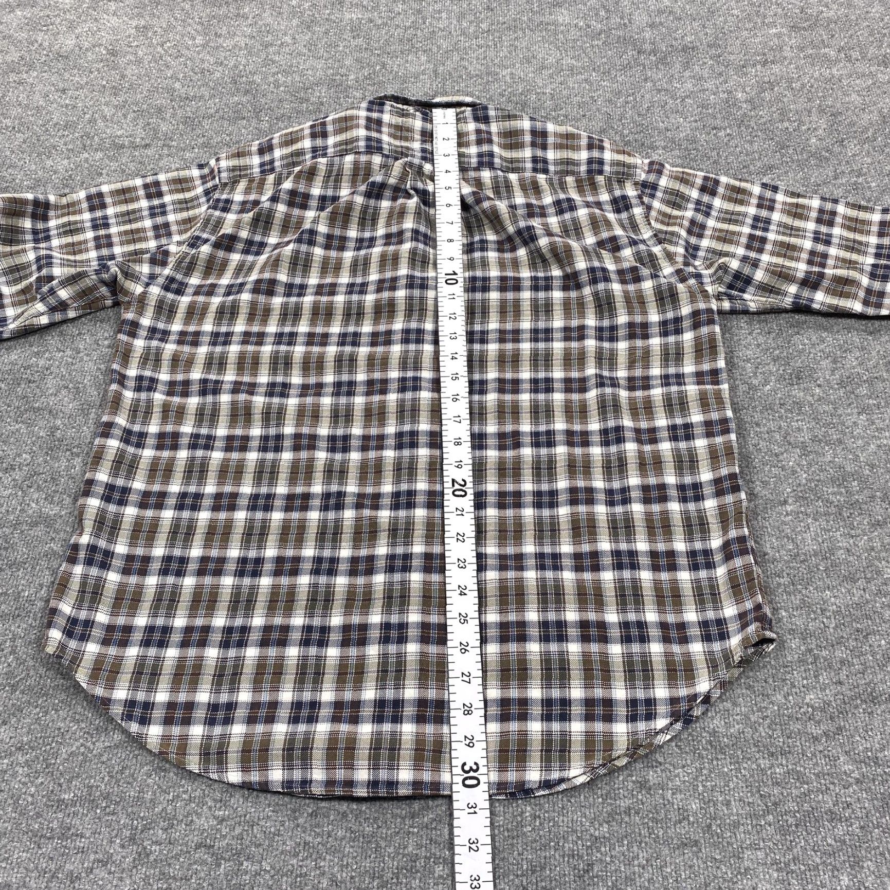 Tommy Hilfiger Tommy Hilfiger Shirt Mens Large Blue Plaid Long Sleeve Button Up Casual Cotton Size US L / EU 52-54 / 3 - 6 Thumbnail