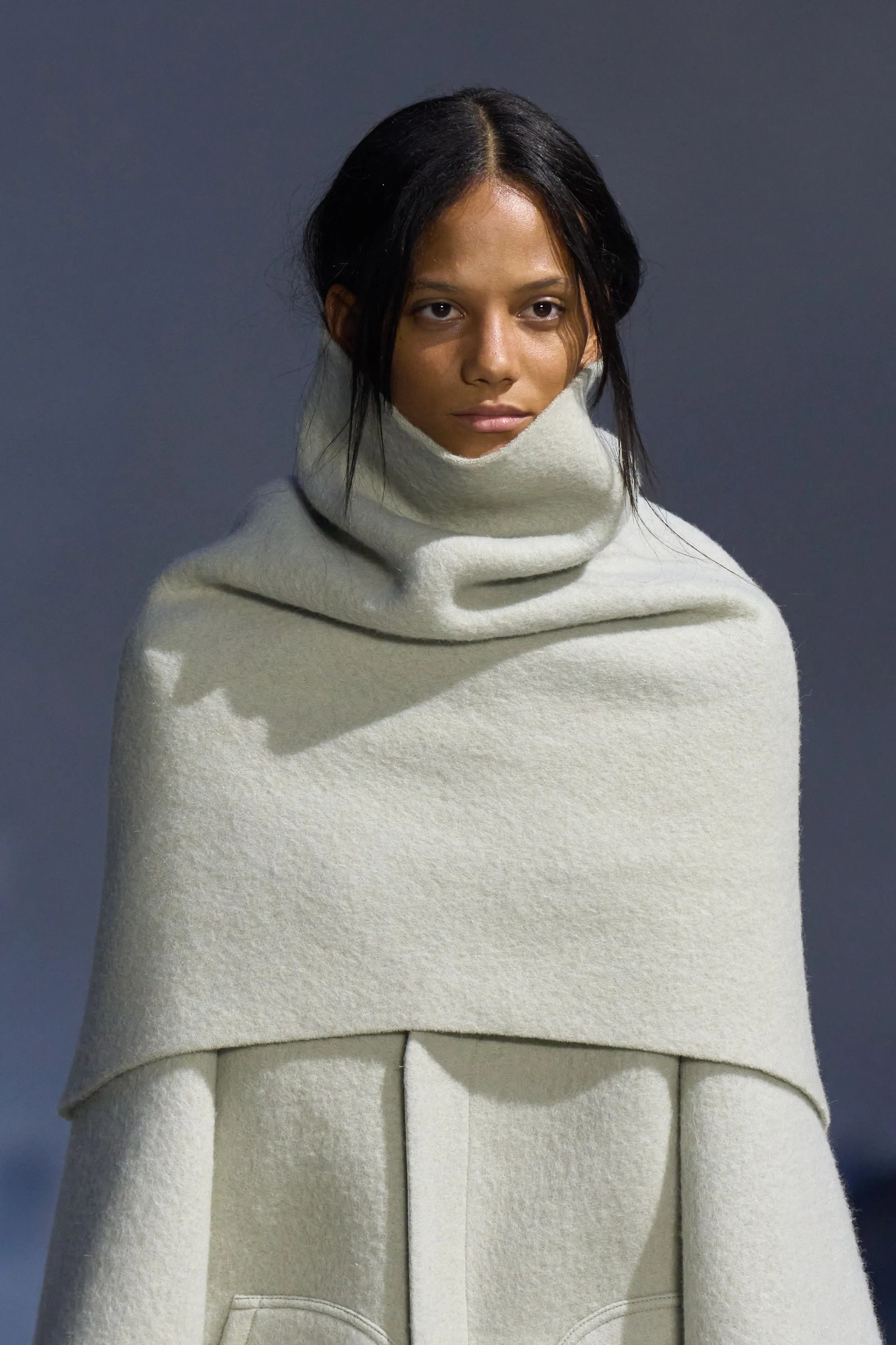 Rick Owens *NEW* ALPACA/WOOL COWL NECK PONCHO COAT $2,590 38IT Size XS / US 0-2 / IT 36-38 - 6 Thumbnail
