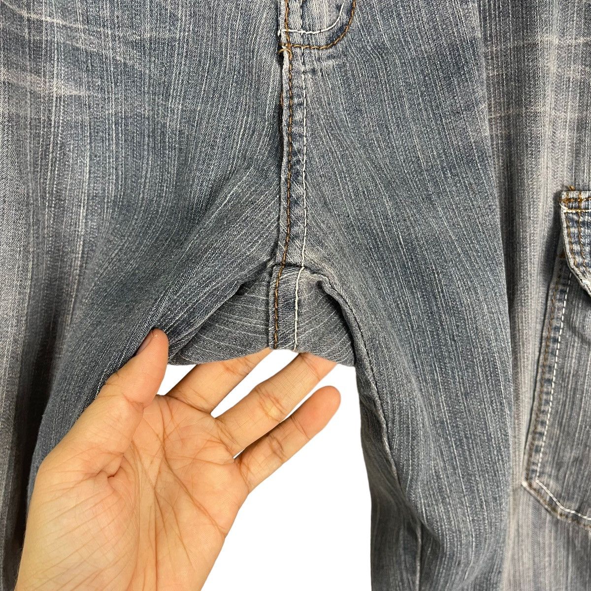 Hysteric Glamour CANDID KAVEN WORK CARGO FLARE JEAN Size US 34 / EU 50 - 11 Thumbnail