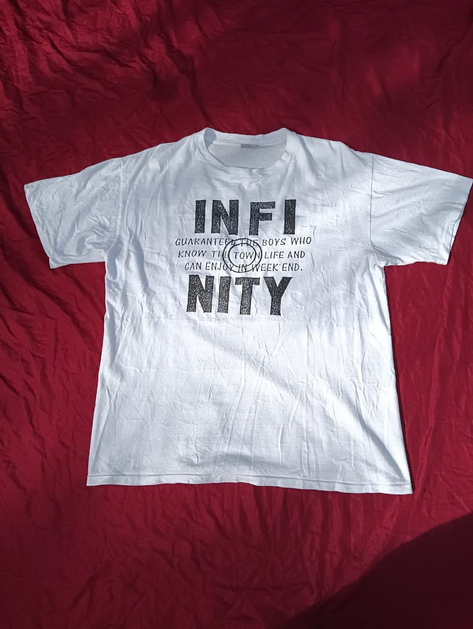 image of Vintage Quote Infinity Single Stich T-Shirt, Men's (Size Large)