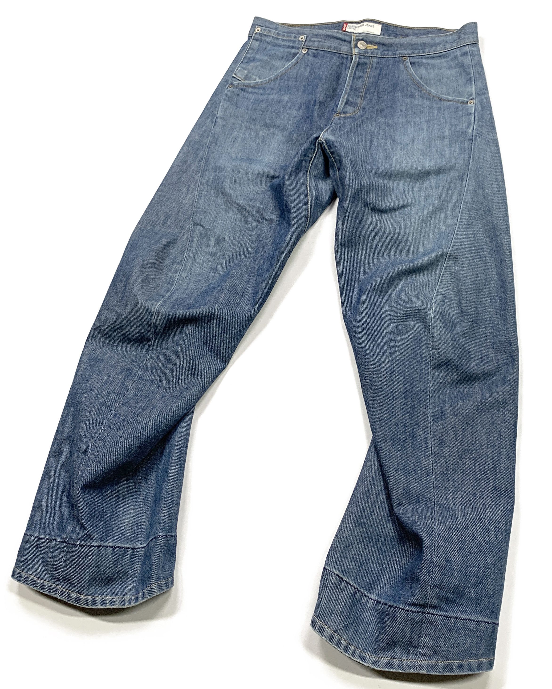 Levi's Engineered 00's Loose Denim Jeans Size US 31 - 2 Thumbnail