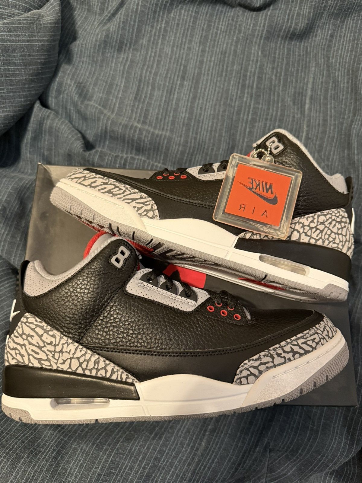 Jordan Brand × Nike Air Jordan 3 Black Cement 2018 Size US 10.5 / EU 43-44 - 5 Thumbnail