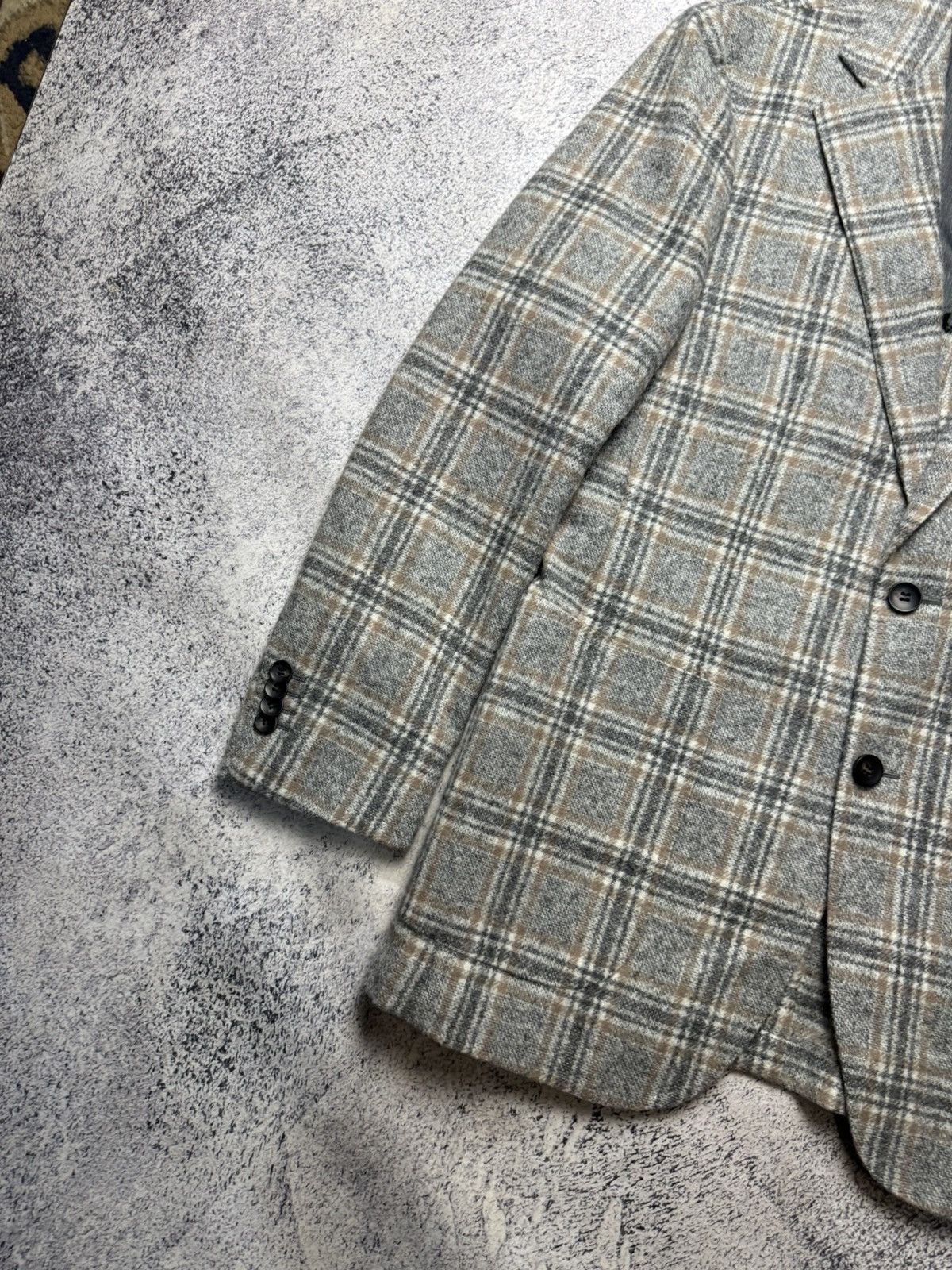 Suitsupply Suitsupply Men’s Havana HL Check Wool Alpaca Blend Size 42R - 3 Thumbnail