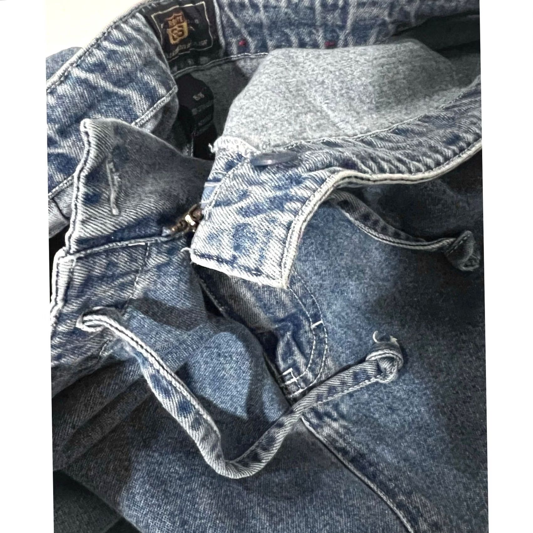 Route 66 VINTAGE Route 66 Denim Mini Skirt Skirt Women Juniors 16 Blue Y2K Patch Pockets Drawstring Cotton 90s Bohemian American Short"} Size 38" / US 16 / IT 52 - 4 Thumbnail