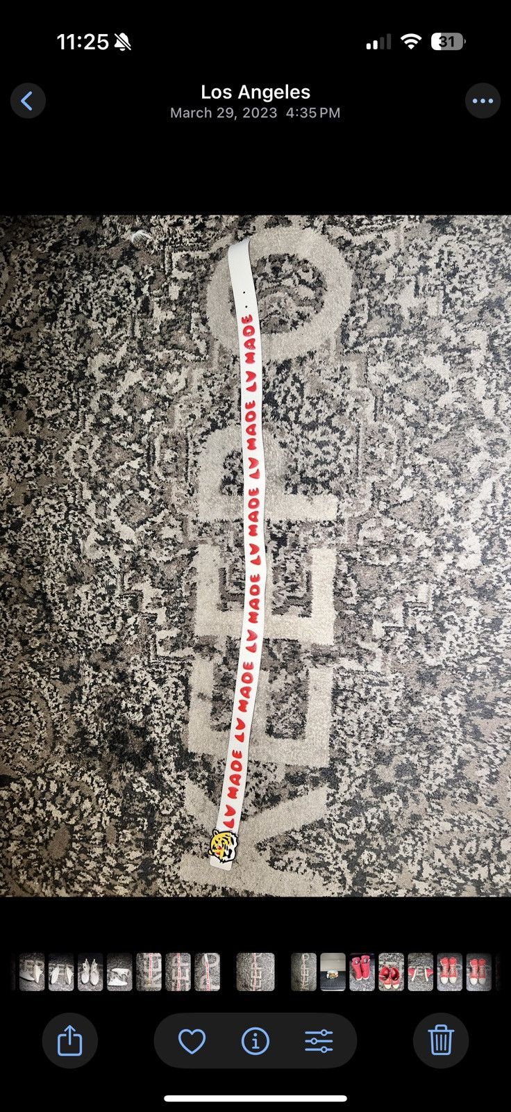 Louis Vuitton × Nigo LV MADE 40 MM REVERSIBLE BELT Size 40 - 6 Thumbnail