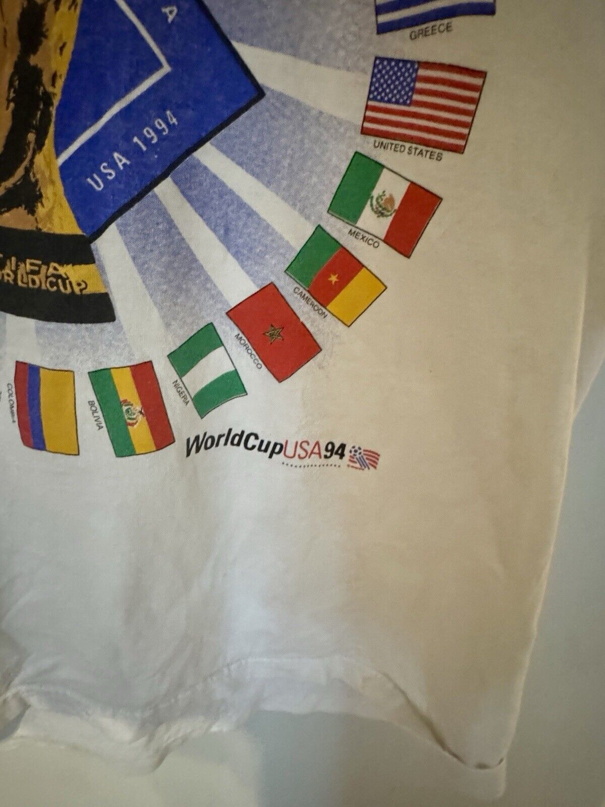 Vintage VTG 1994 FIFA World Cup USA XL Eyes On The Prize Flags Size US XL / EU 56 / 4 - 3 Thumbnail