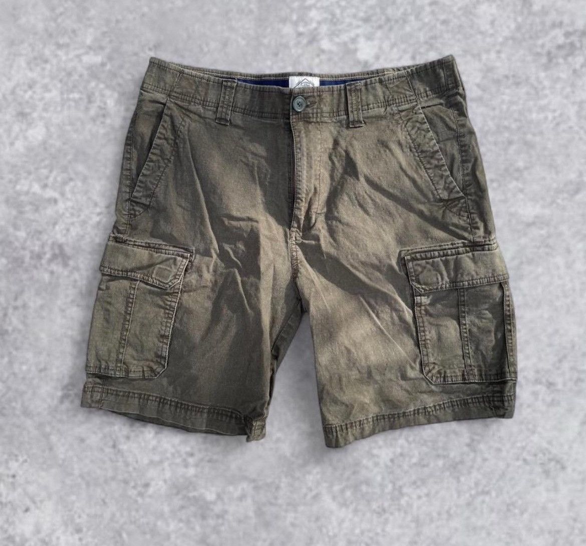 St. Johns Bay St. John’s Bay Men’s Cargo Shorts 34 – Olive Green – Cotton Size US 34 / EU 50 - 1 Thumbnail