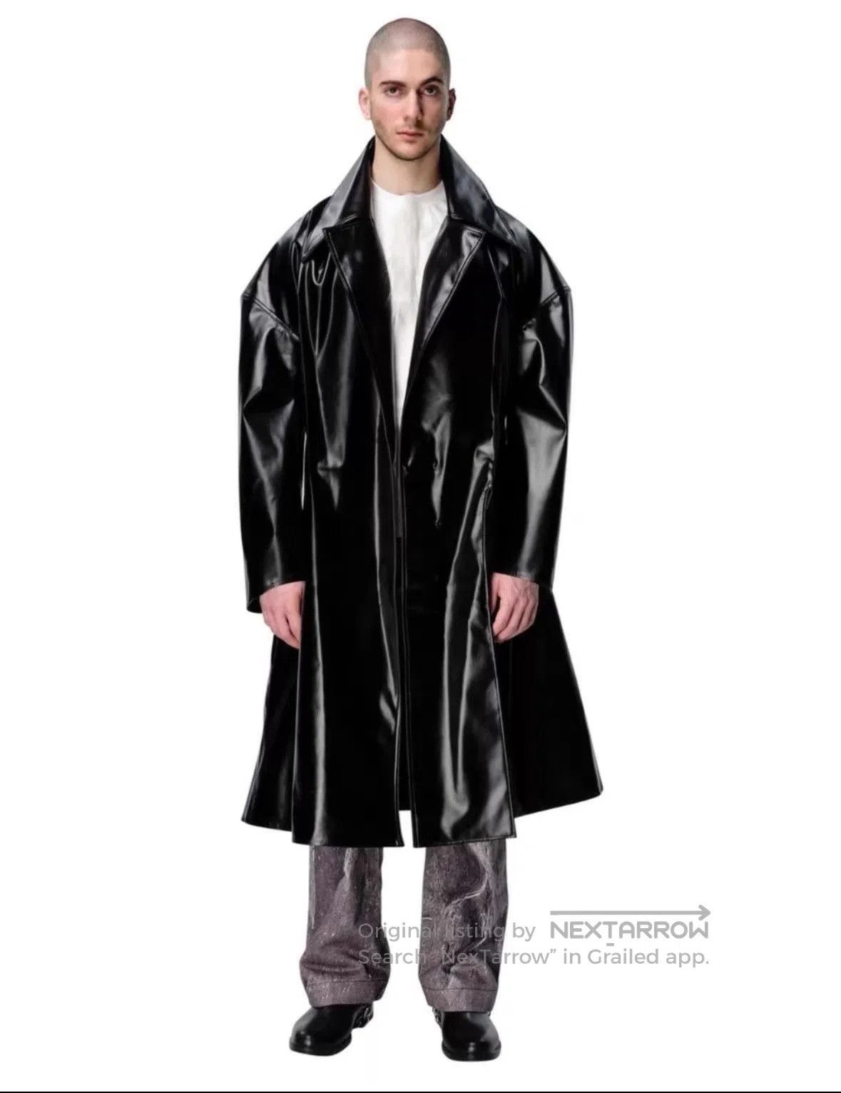 Ximon Lee Black Long Heavy Coat Size M. Size US M / EU 48-50 / 2 - 1 Thumbnail