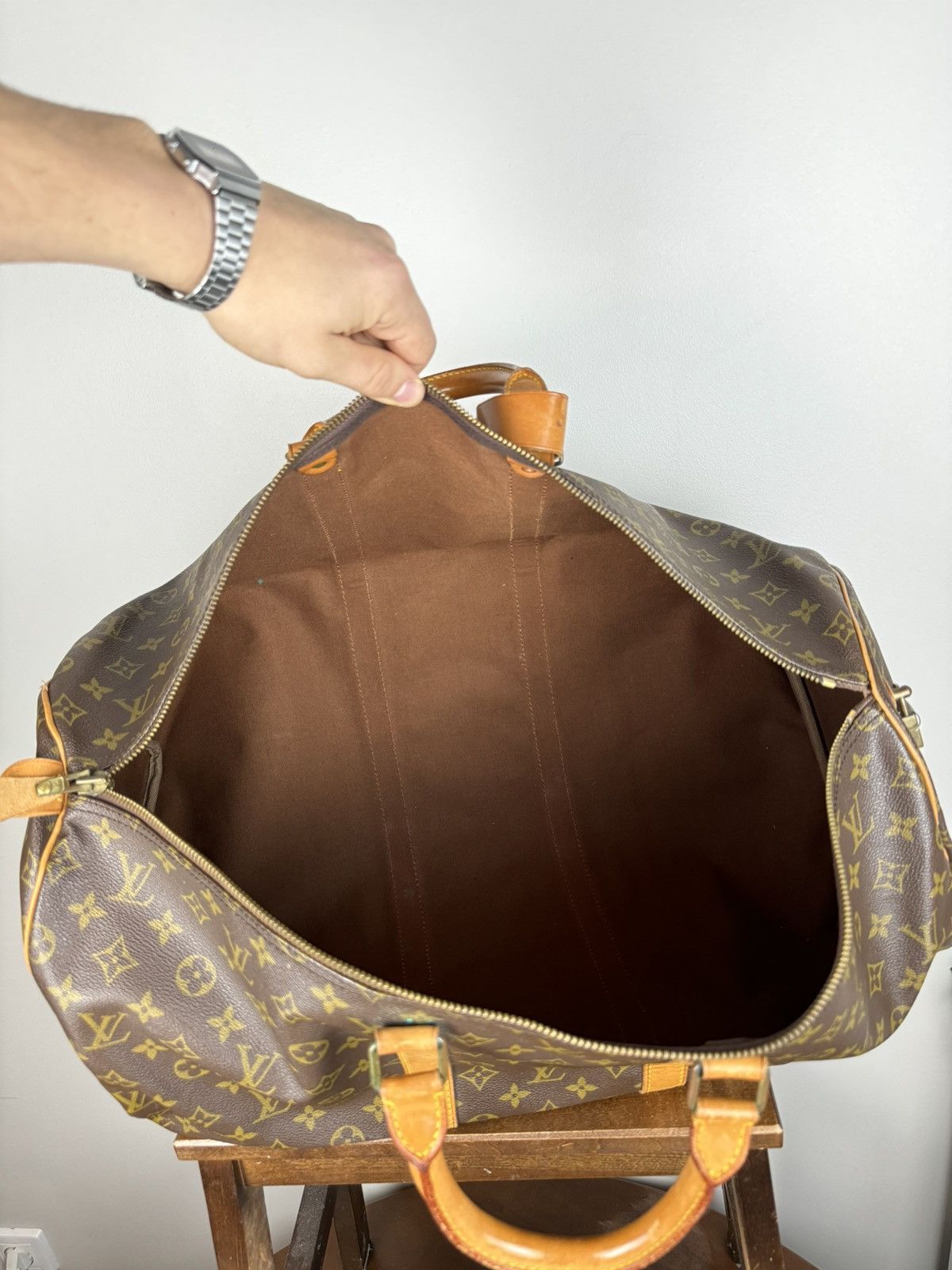 Louis Vuitton Luxury travel bag Louis Vuitton Keepall 55 original item Size ONE SIZE - 6 Thumbnail