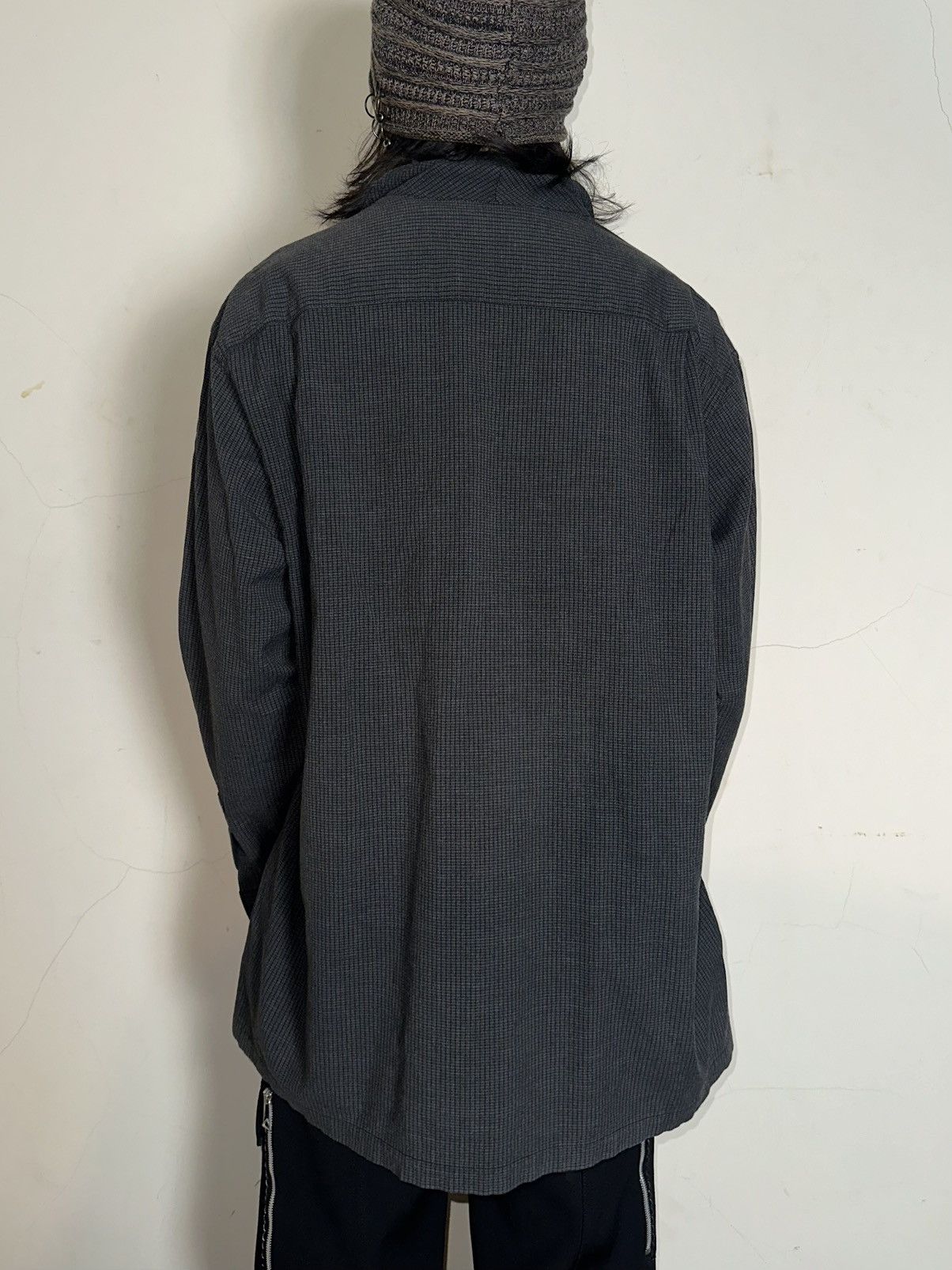 Yohji Yamamoto Vintage Rayon Checked Zip Jacket Size US L / EU 52-54 / 3 - 4 Thumbnail