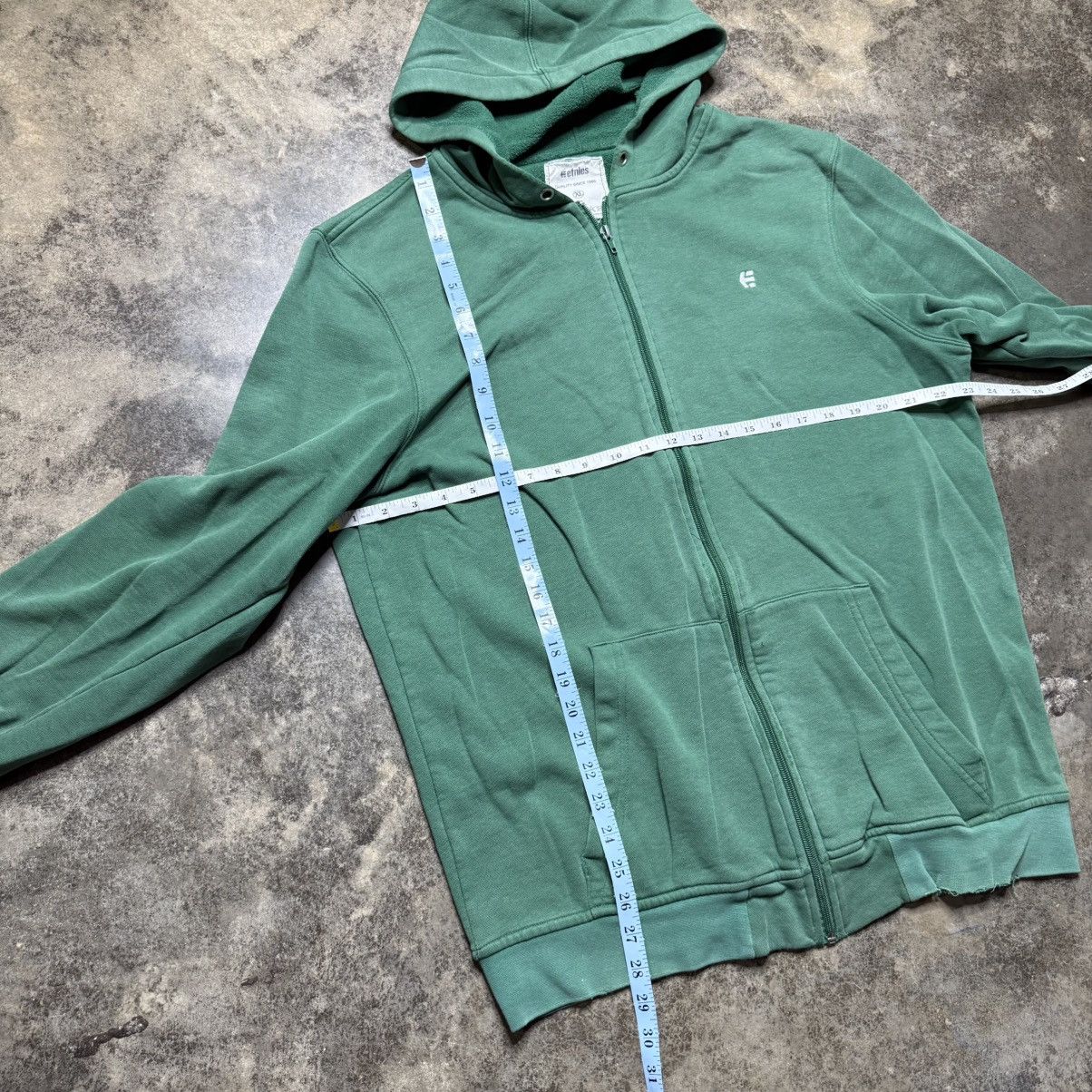 Etnies vintage y2k etnies zip up green baggy hoodie Size US XL / EU 56 / 4 - 5 Thumbnail